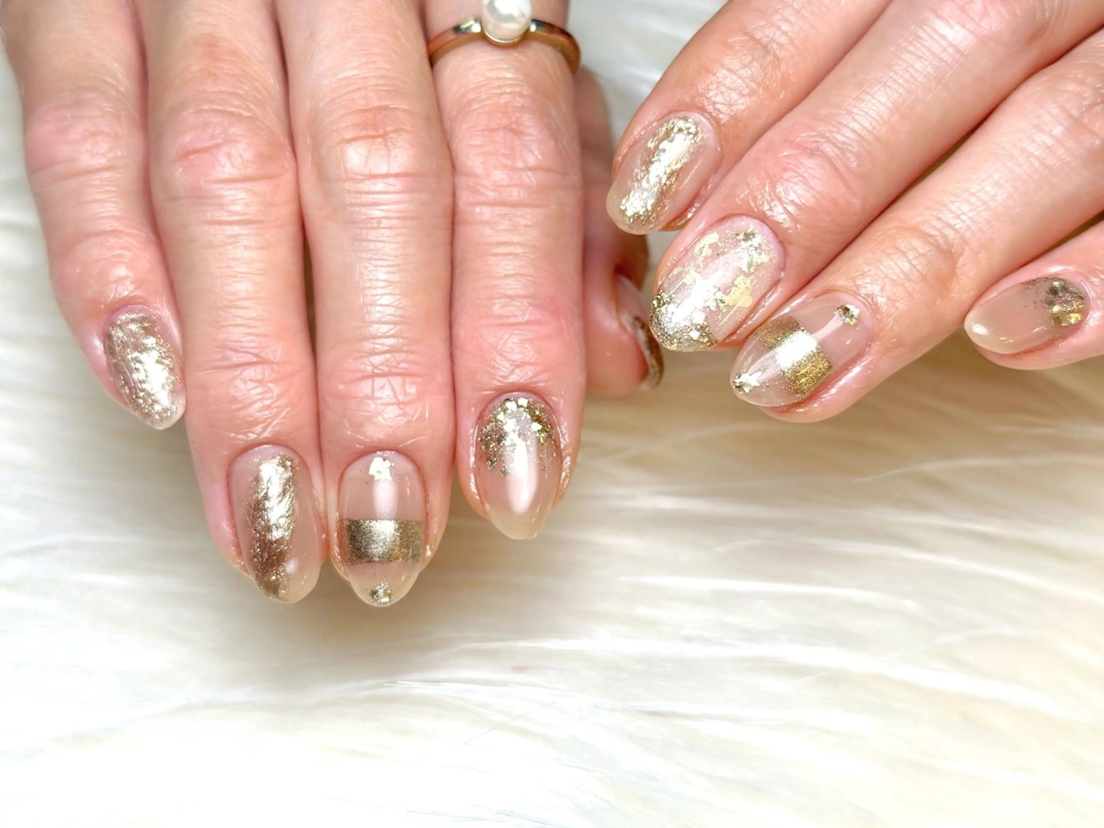 ネイル La vie mi nailニュアンスのネイルデザイン