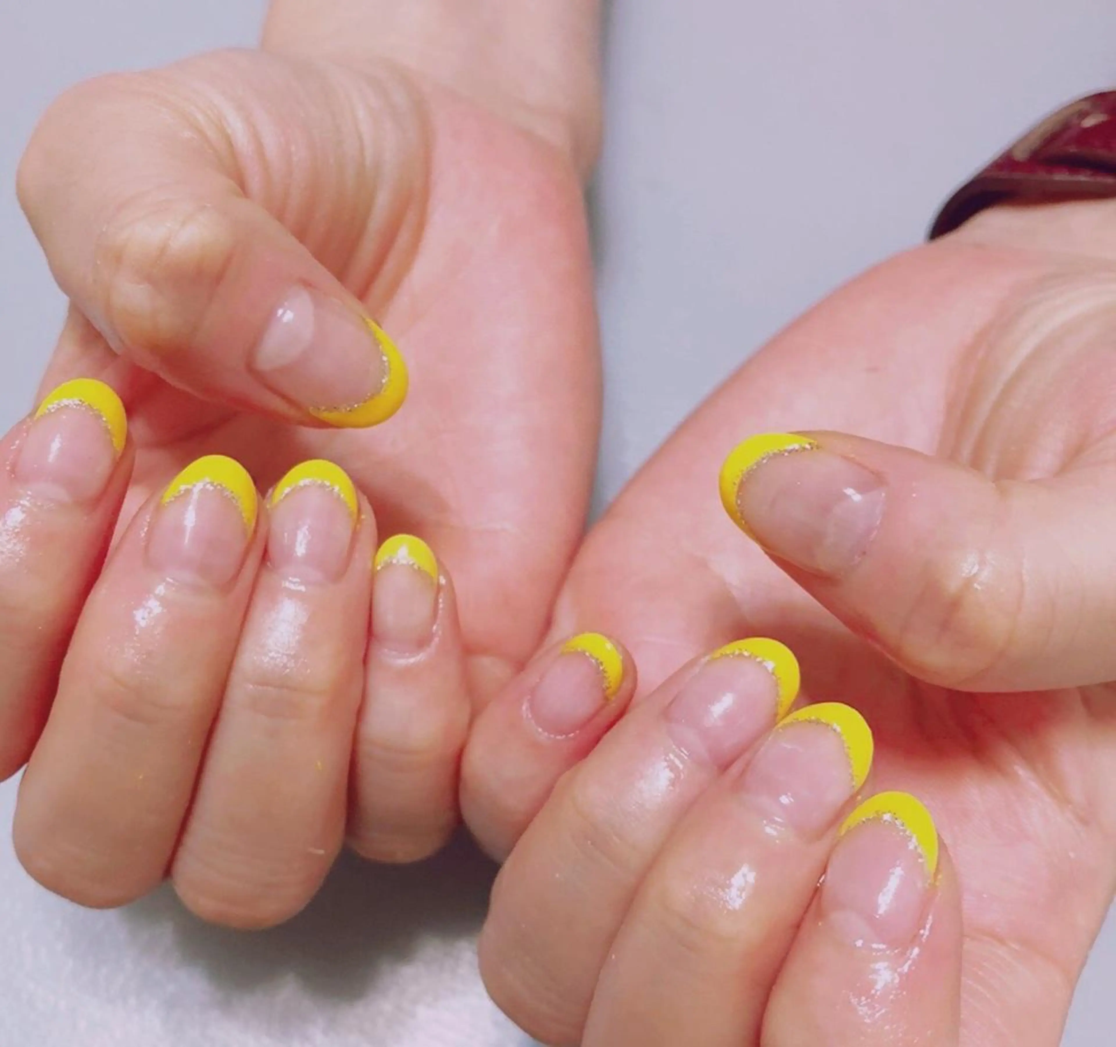 ネイル フレンチネイル ラメ(グリッター) ハンドネイル フットネイル ere beauty yukiのネイルデザイン