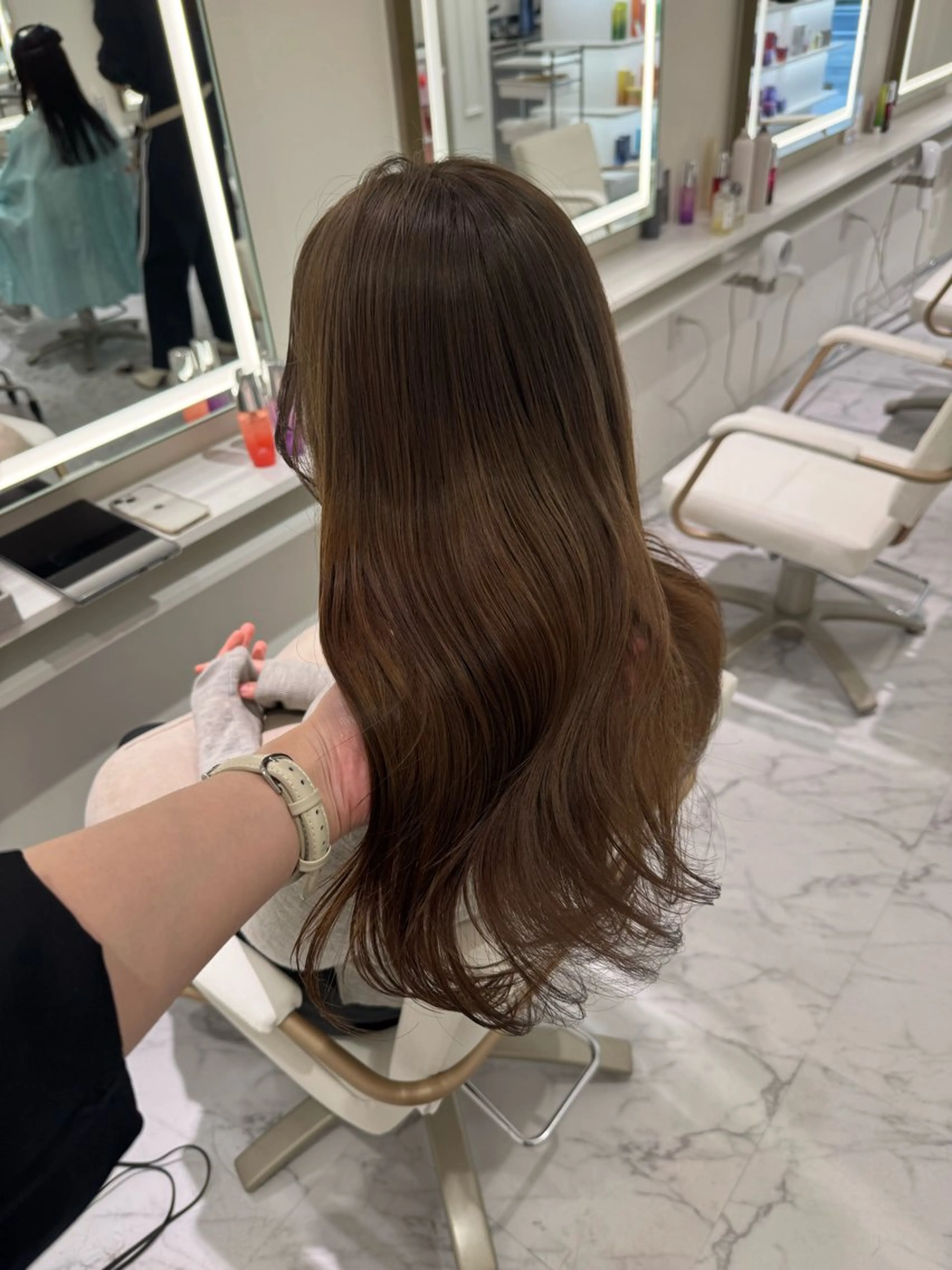 ロング カラー ヘアカラー ParveMix🍀 藤原愛未のヘアスタイル