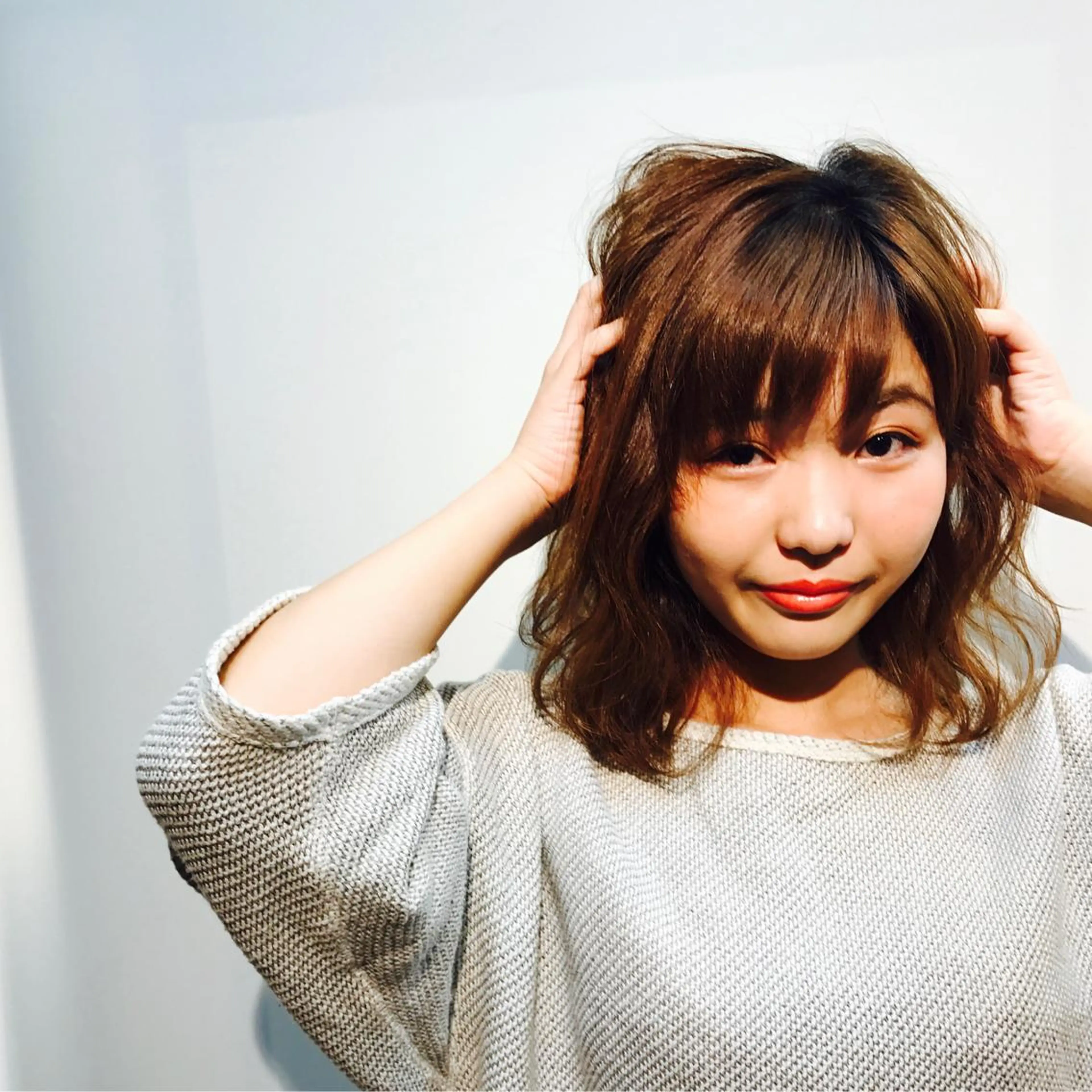ミディアム パーマ PANOLA所属・加藤 理沙のヘアスタイル
