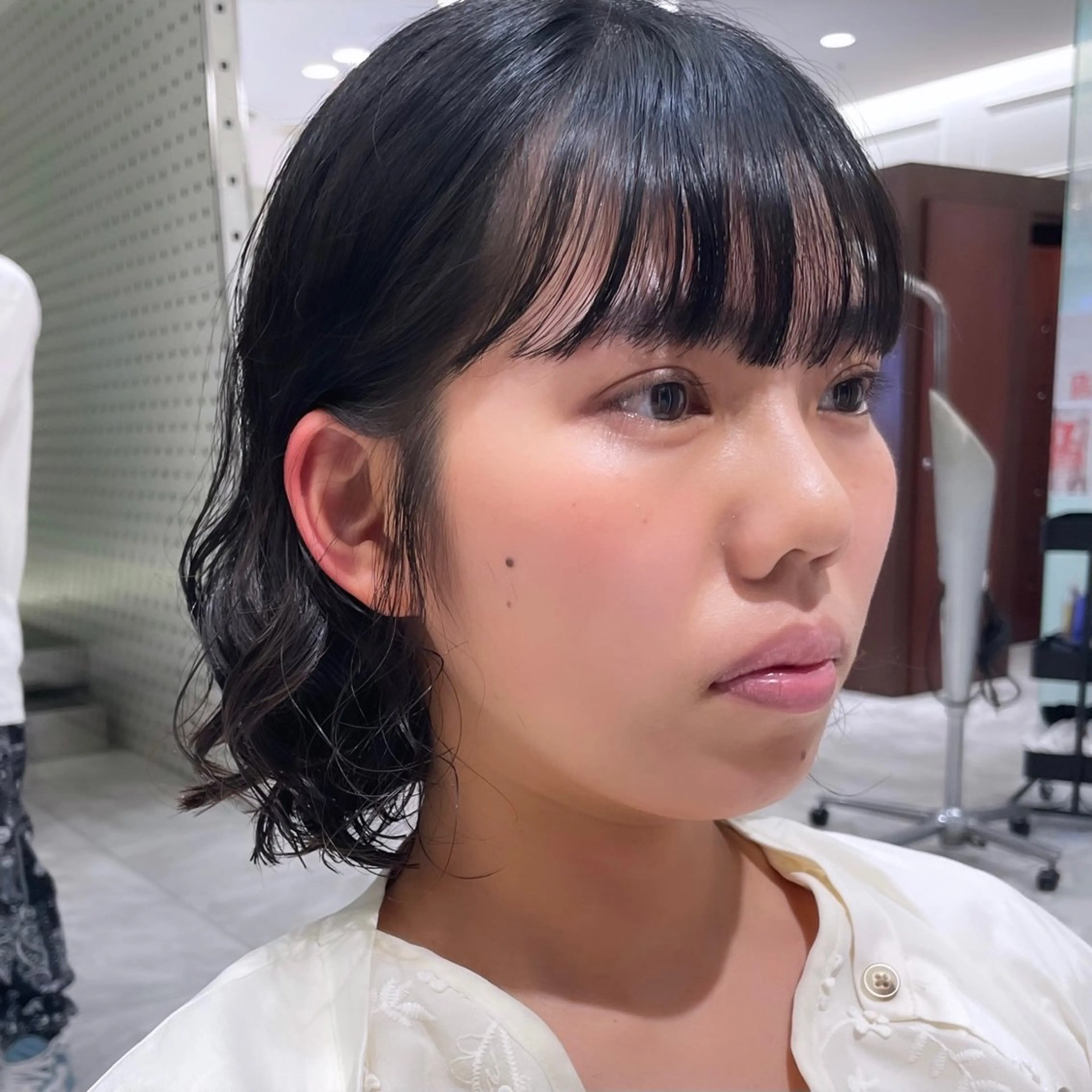ミディアム パーマ ボブパーマ ♡ヨシカワハナコのヘアスタイル