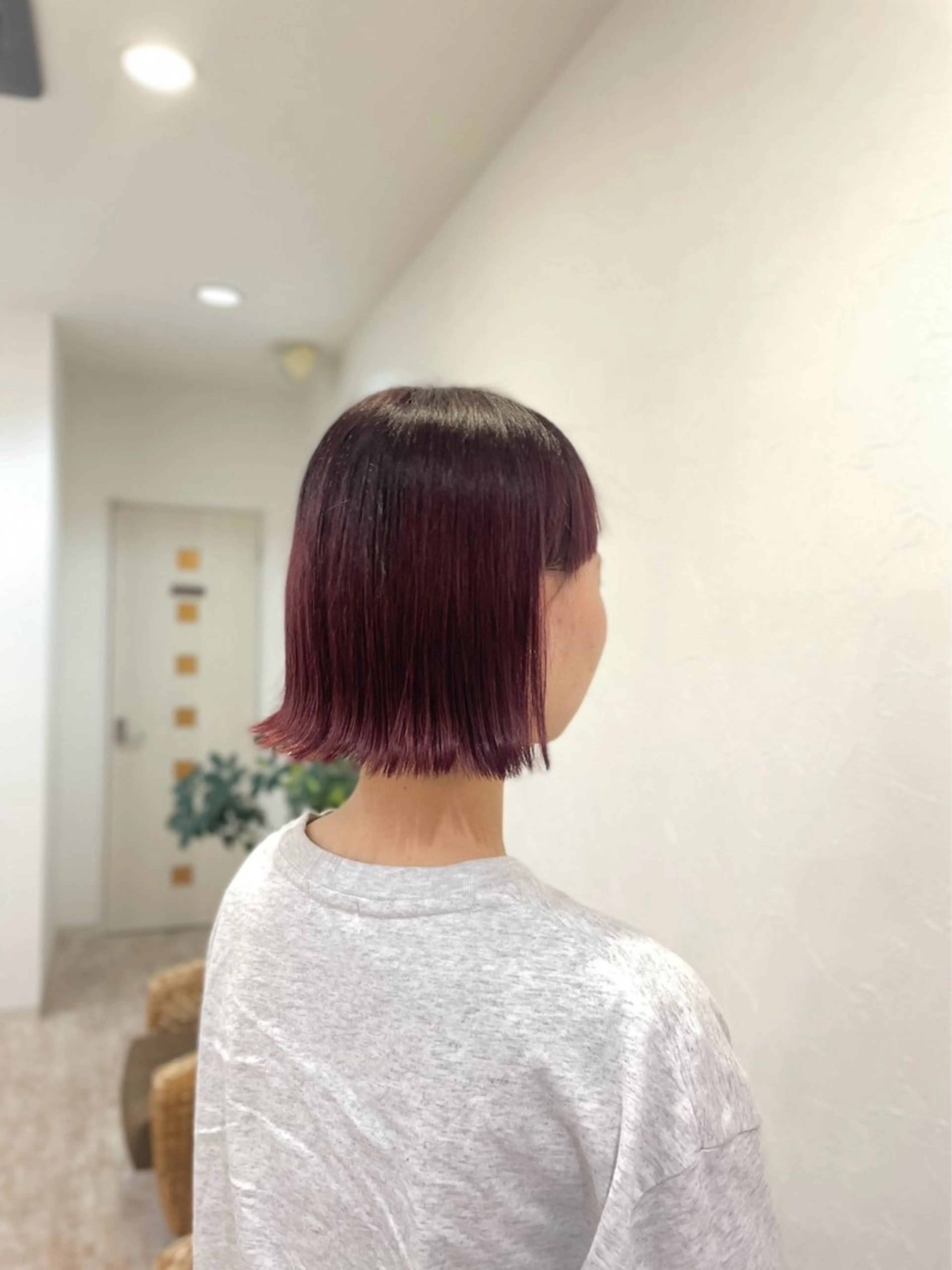 カラー ボブ/艶髪 soleilrukaのヘアスタイル