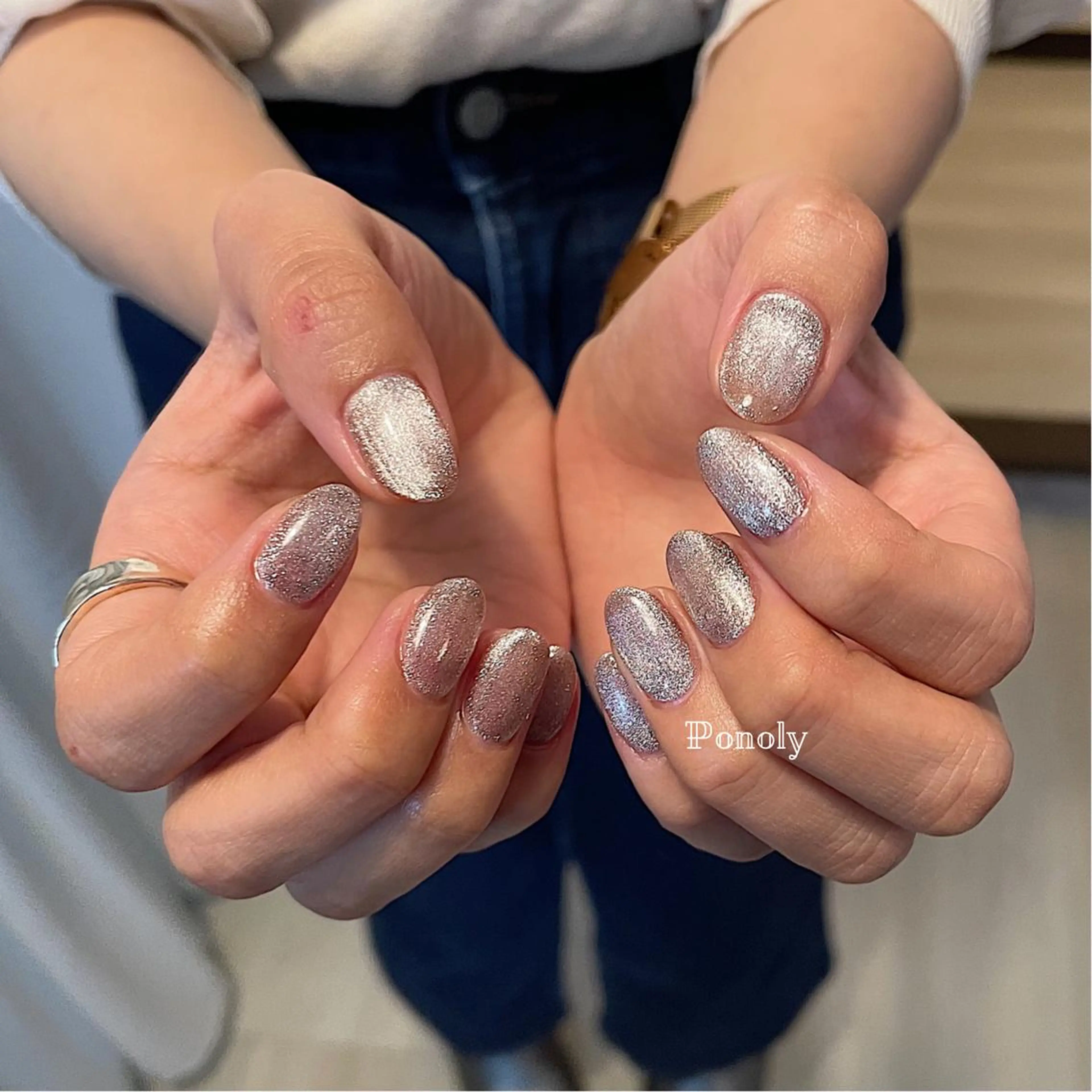 ショート ネイル マグネットネイル 10ten Mikiのネイルデザイン