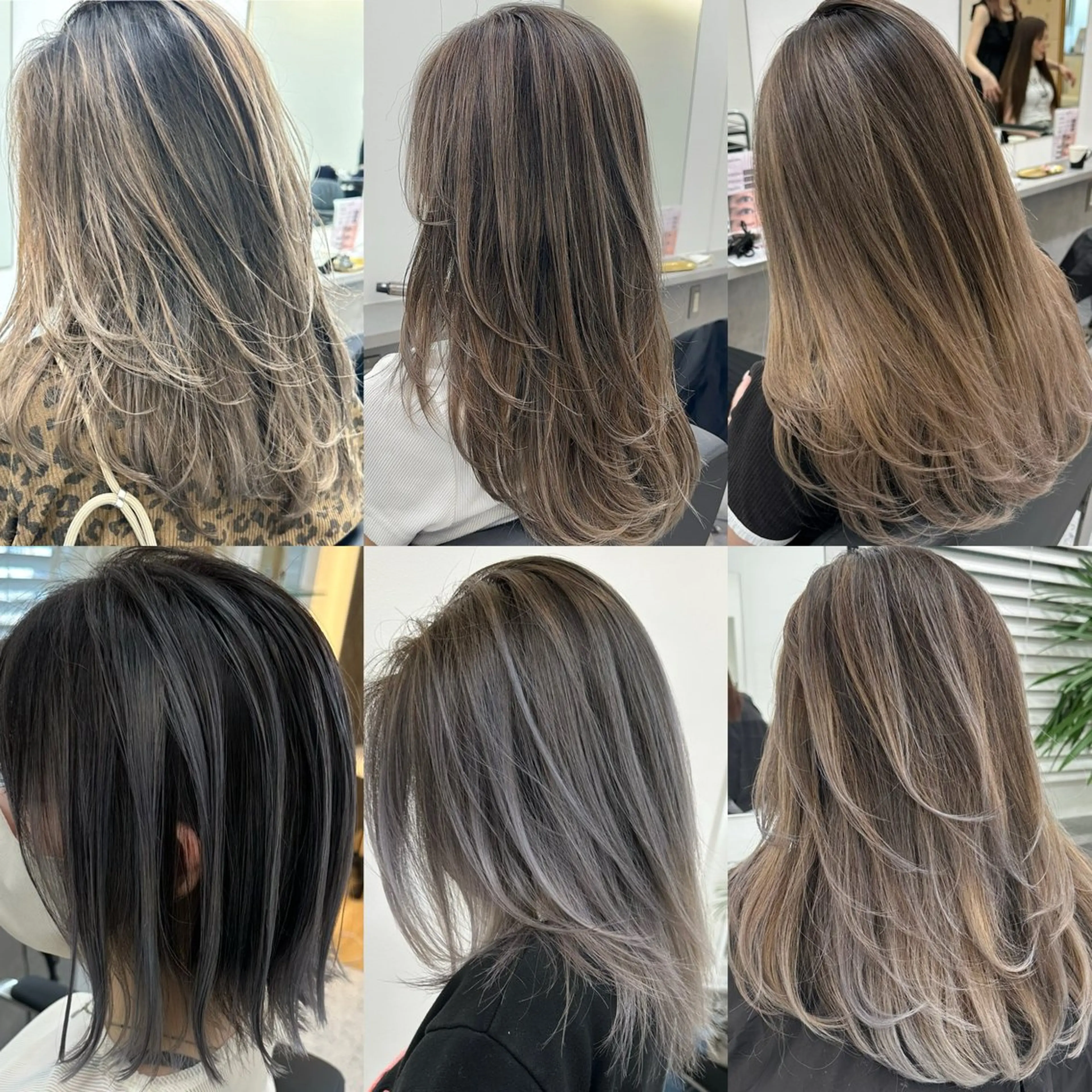 セミロング カラー ヘアアレンジ ヘアカラー トリートメント 久米 治仁のヘアスタイル