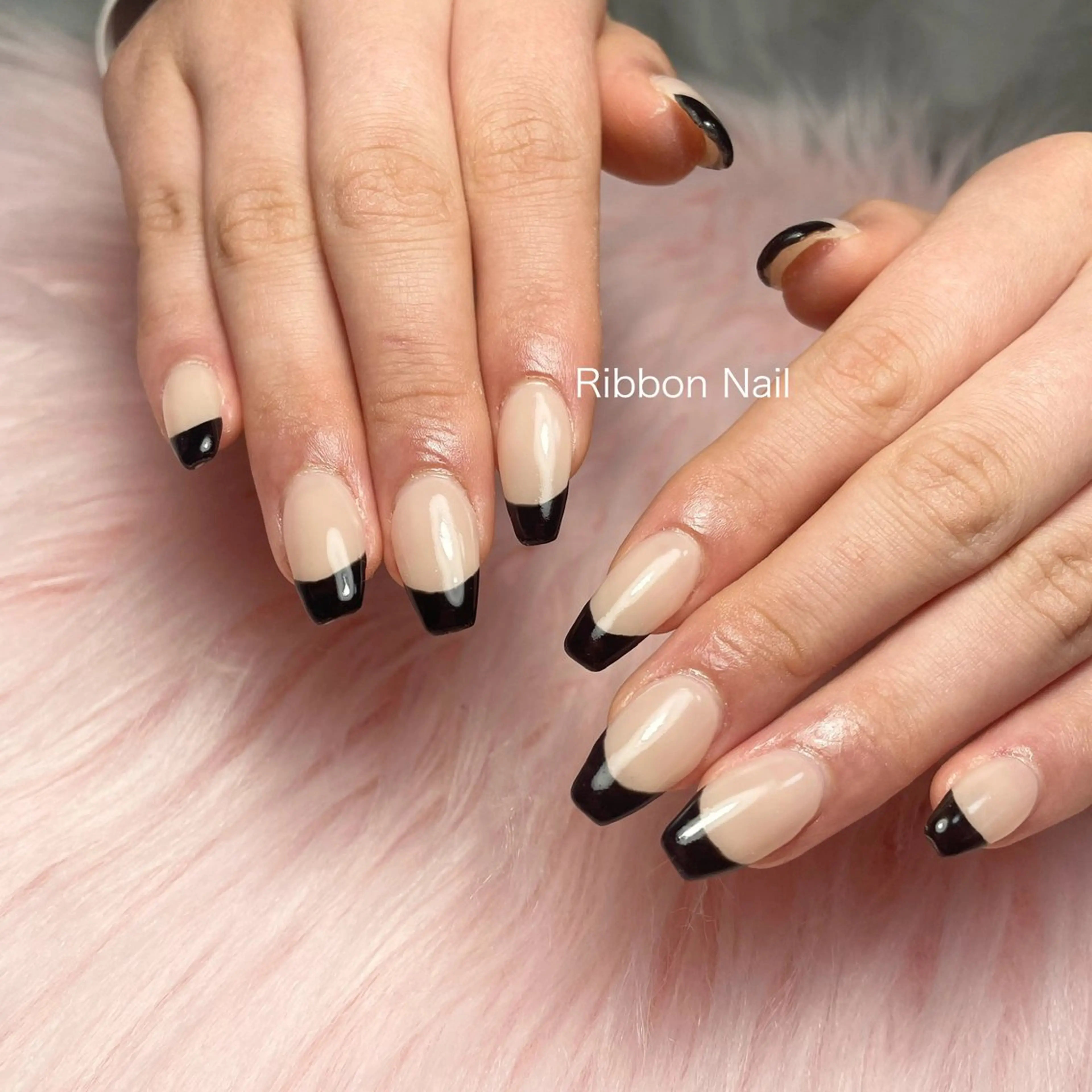 ネイル フレンチネイル Ribbon nailのネイルデザイン