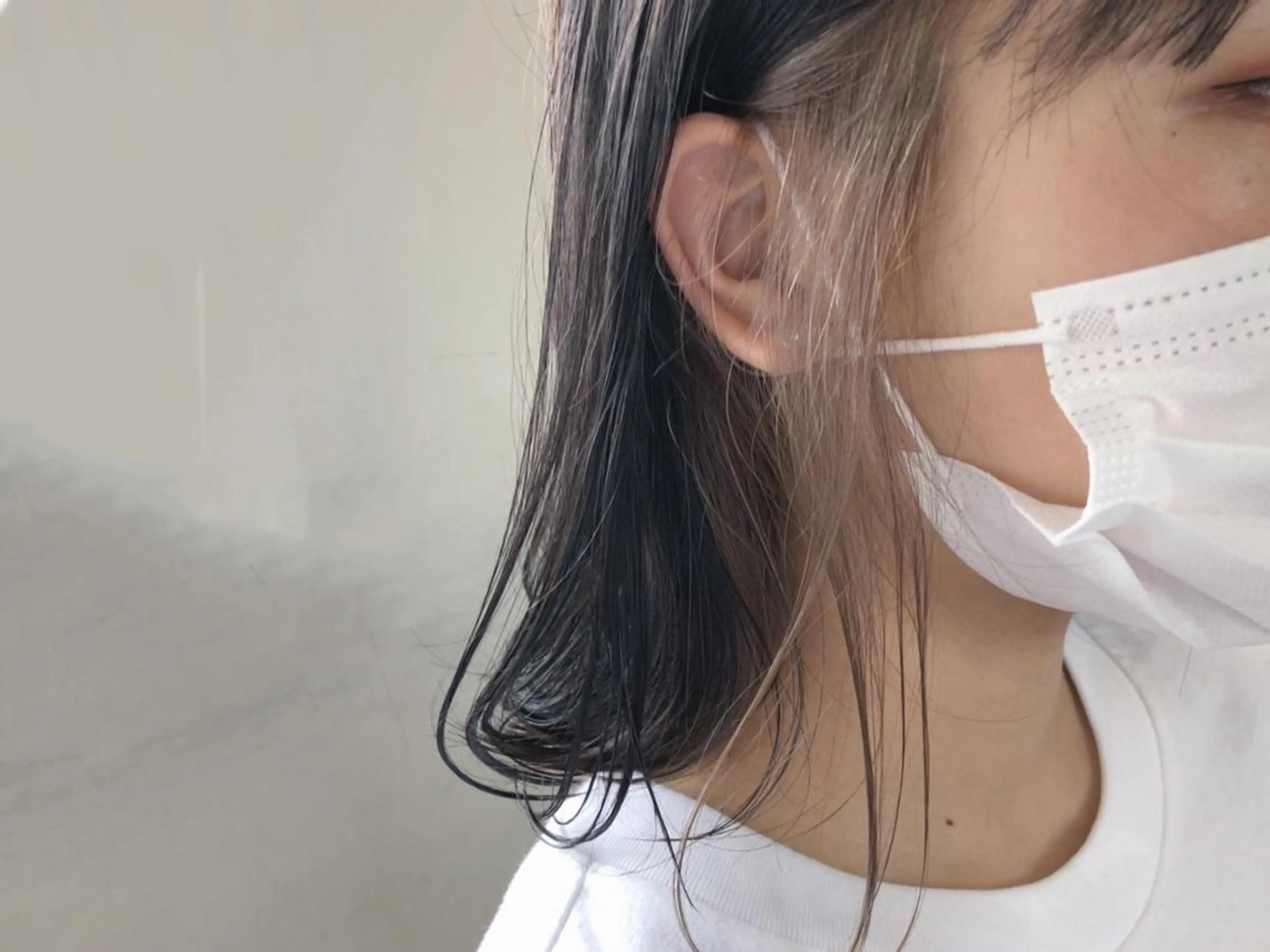 ミディアム カラー ブリーチ/美髪矯正 垢抜けヘア/そらのヘアスタイル