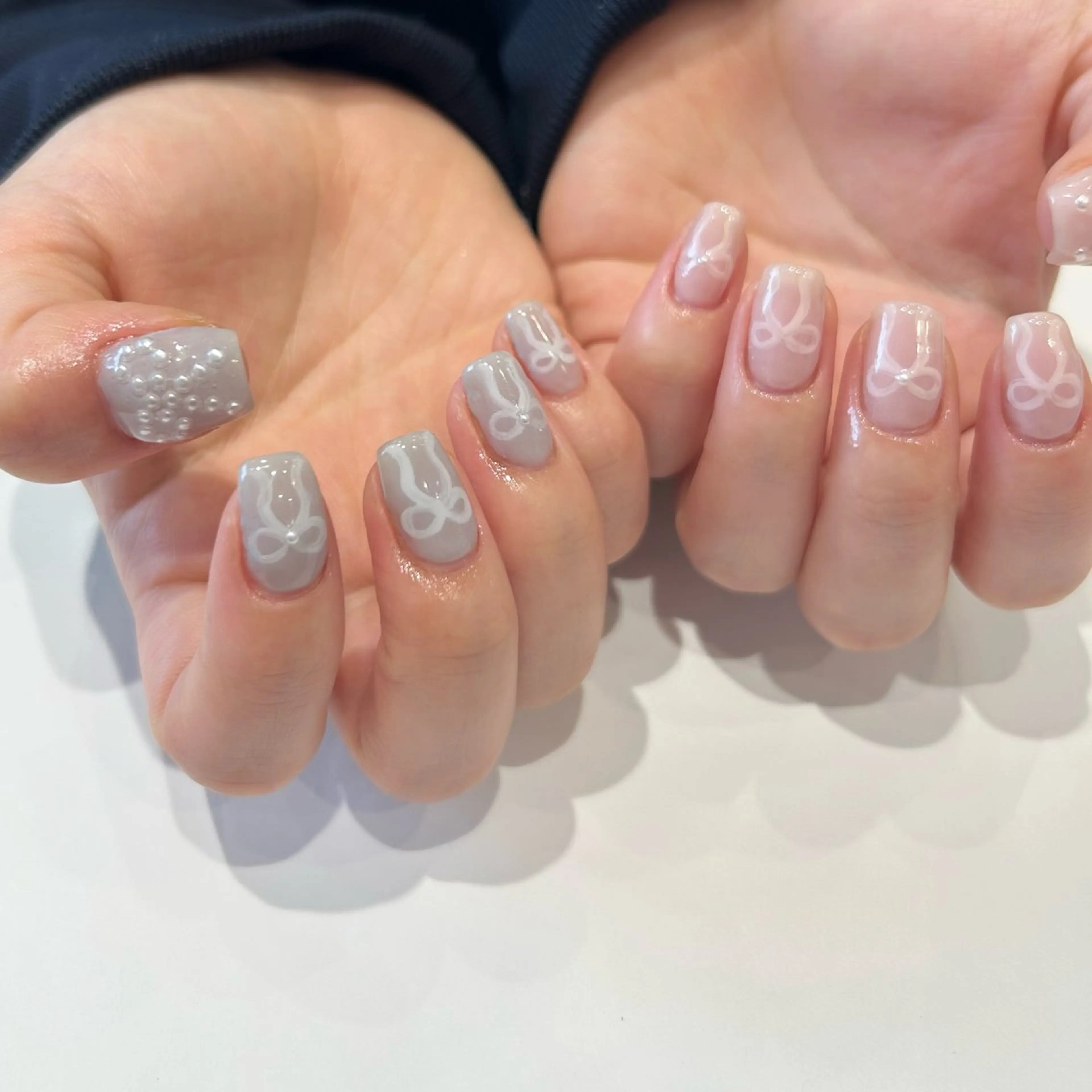 ネイル ハンドネイル nail ♡" Riri韓国ガーリーのネイルデザイン
