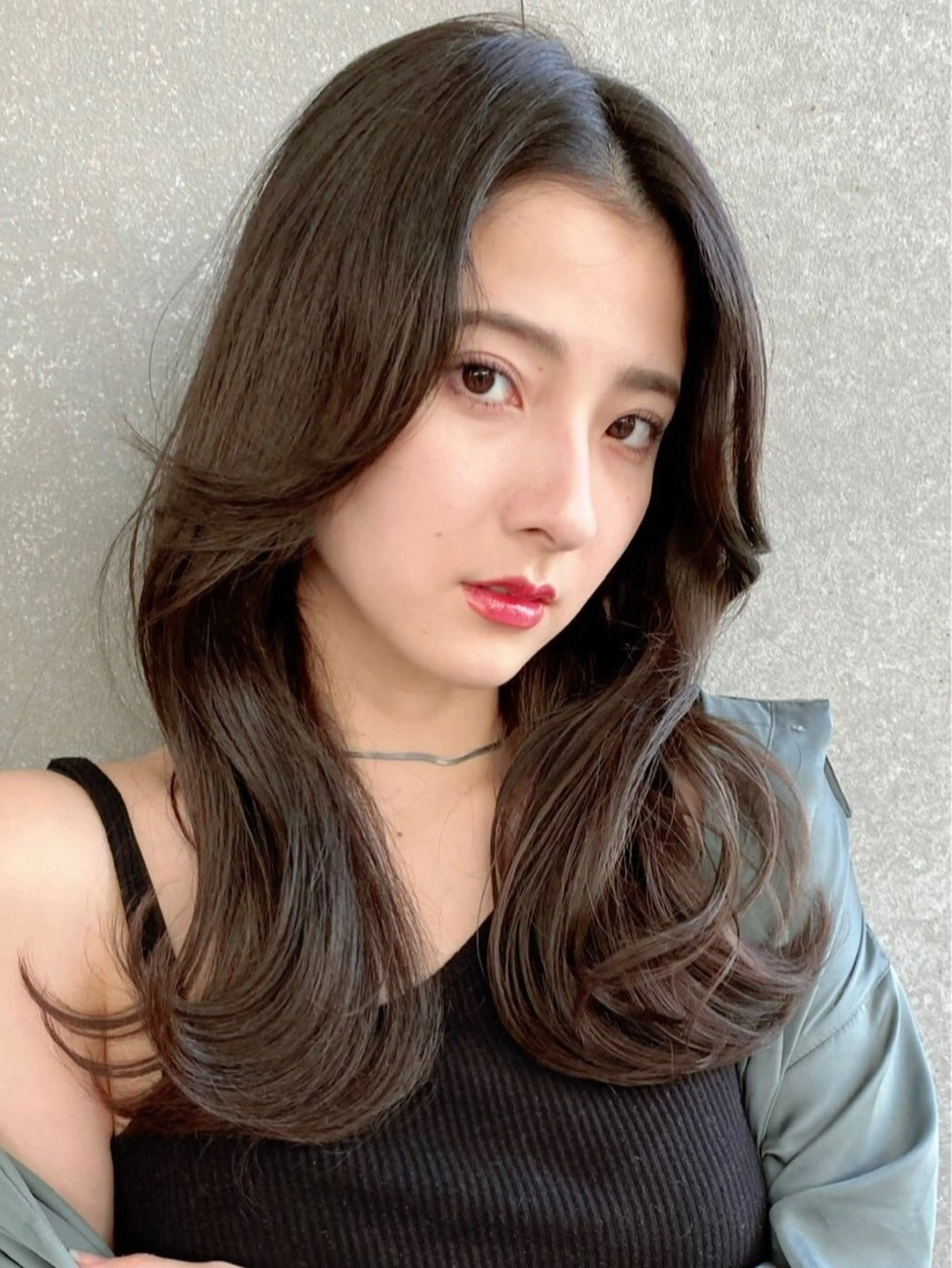 ロング カラー カット ヘアカラー トリートメント ヘッドスパ 山崎/ボブ縮毛矯正 レイヤー髪質改善のヘアスタイル