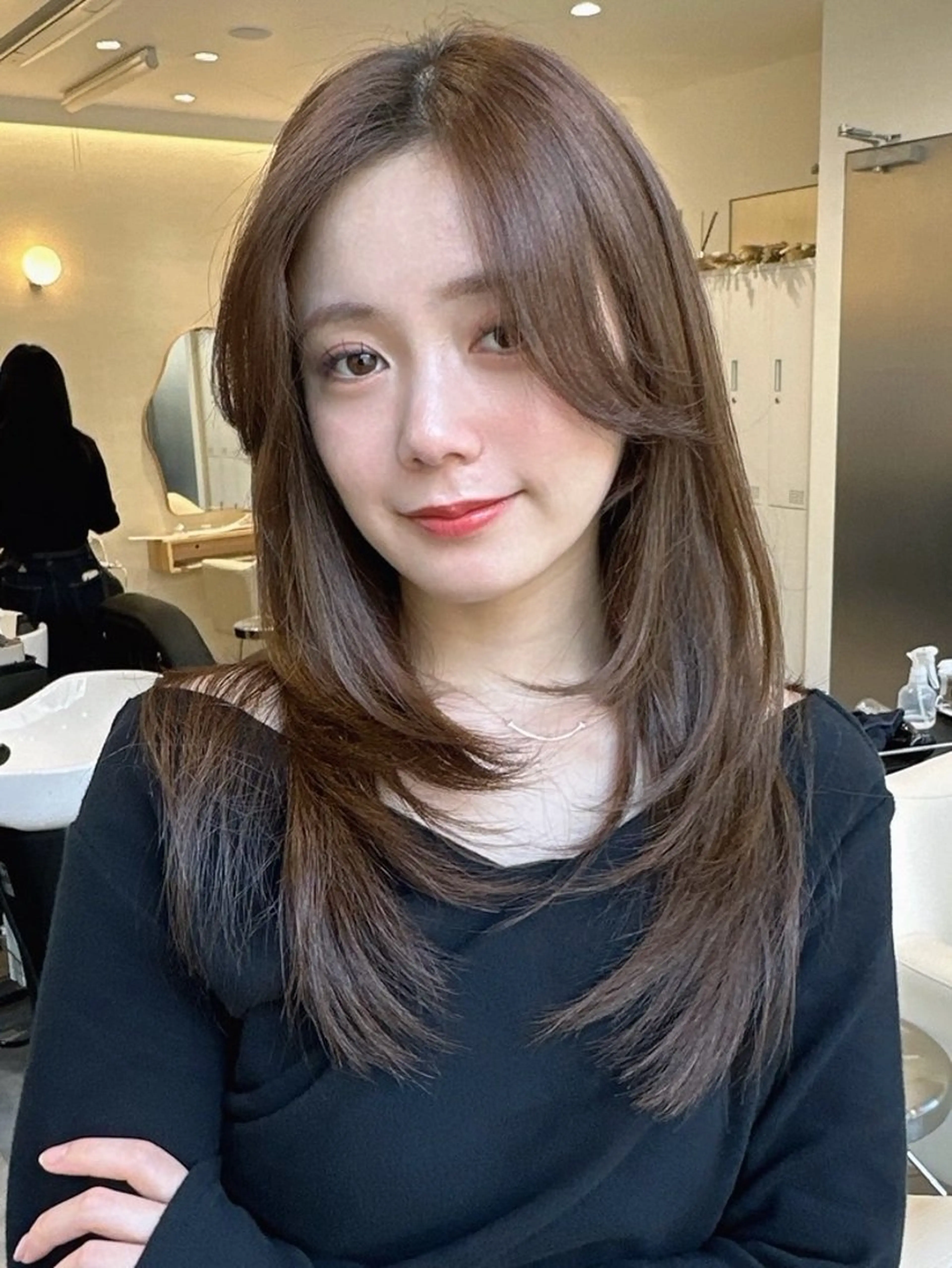 透明感カラー+高濃度5stepトリートメントの写真