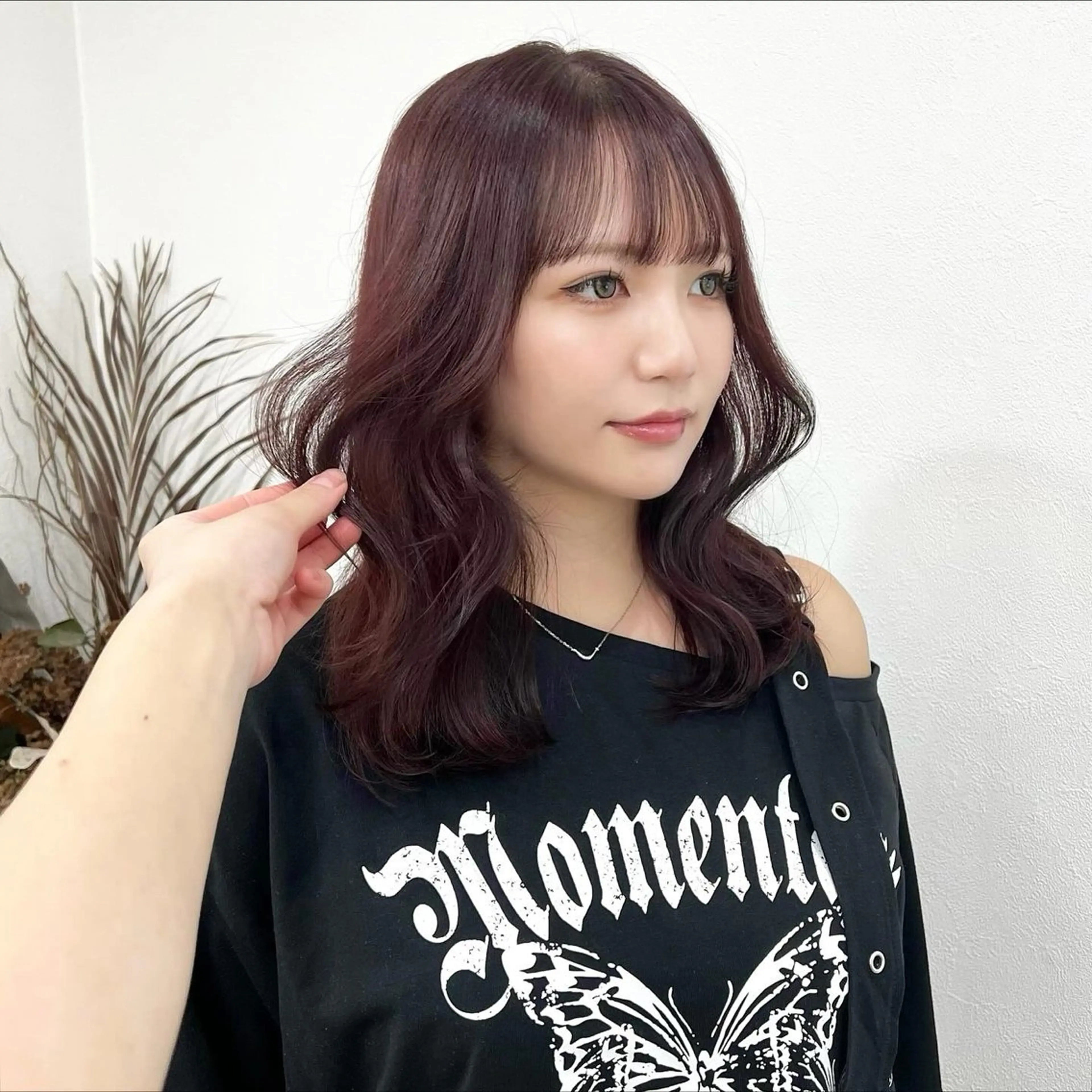 セミロング カラー TOKI mahoのヘアスタイル