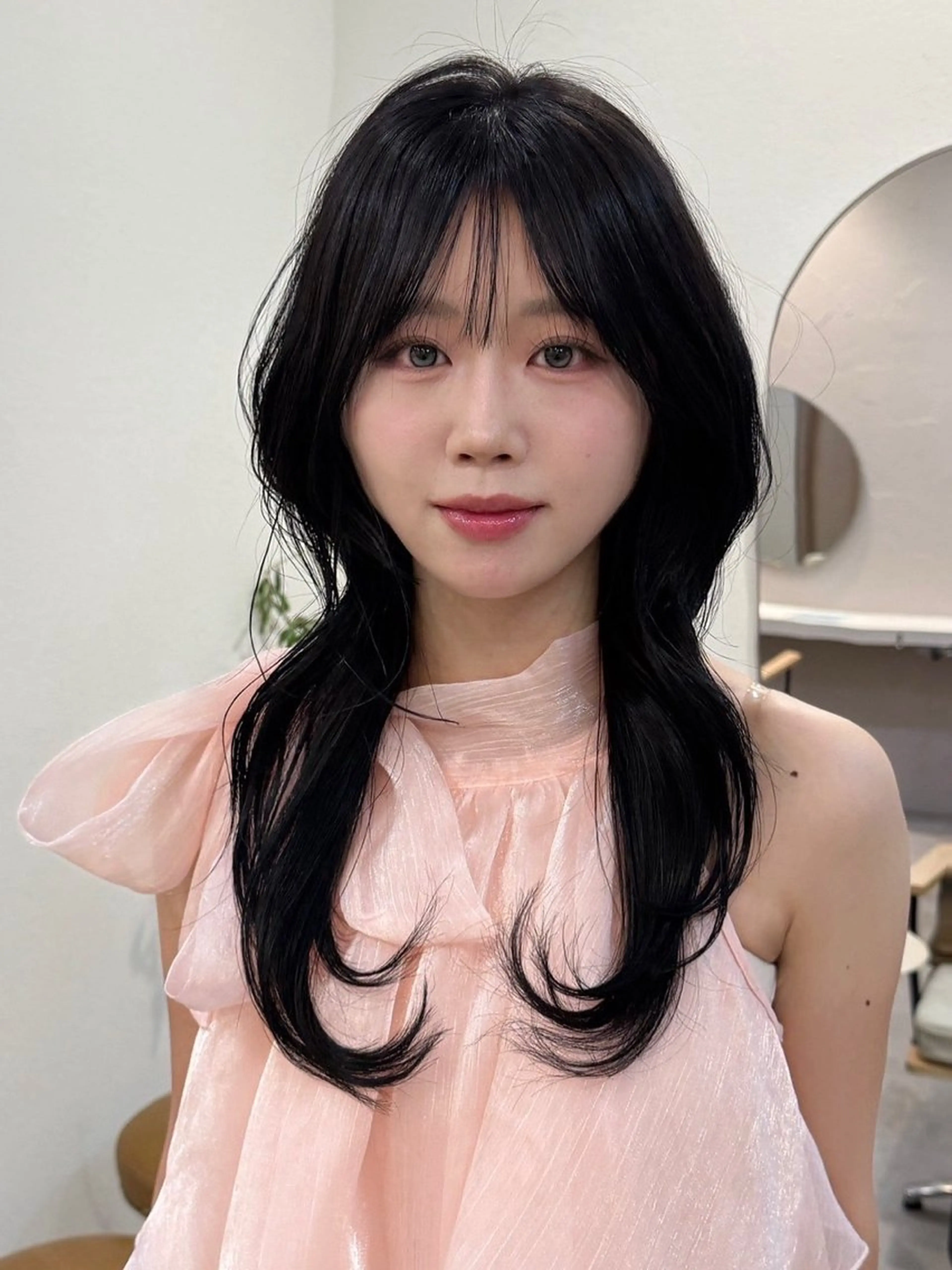 ロング Ｆ.まひろ🎀 暖色カラー／ベージュのヘアスタイル