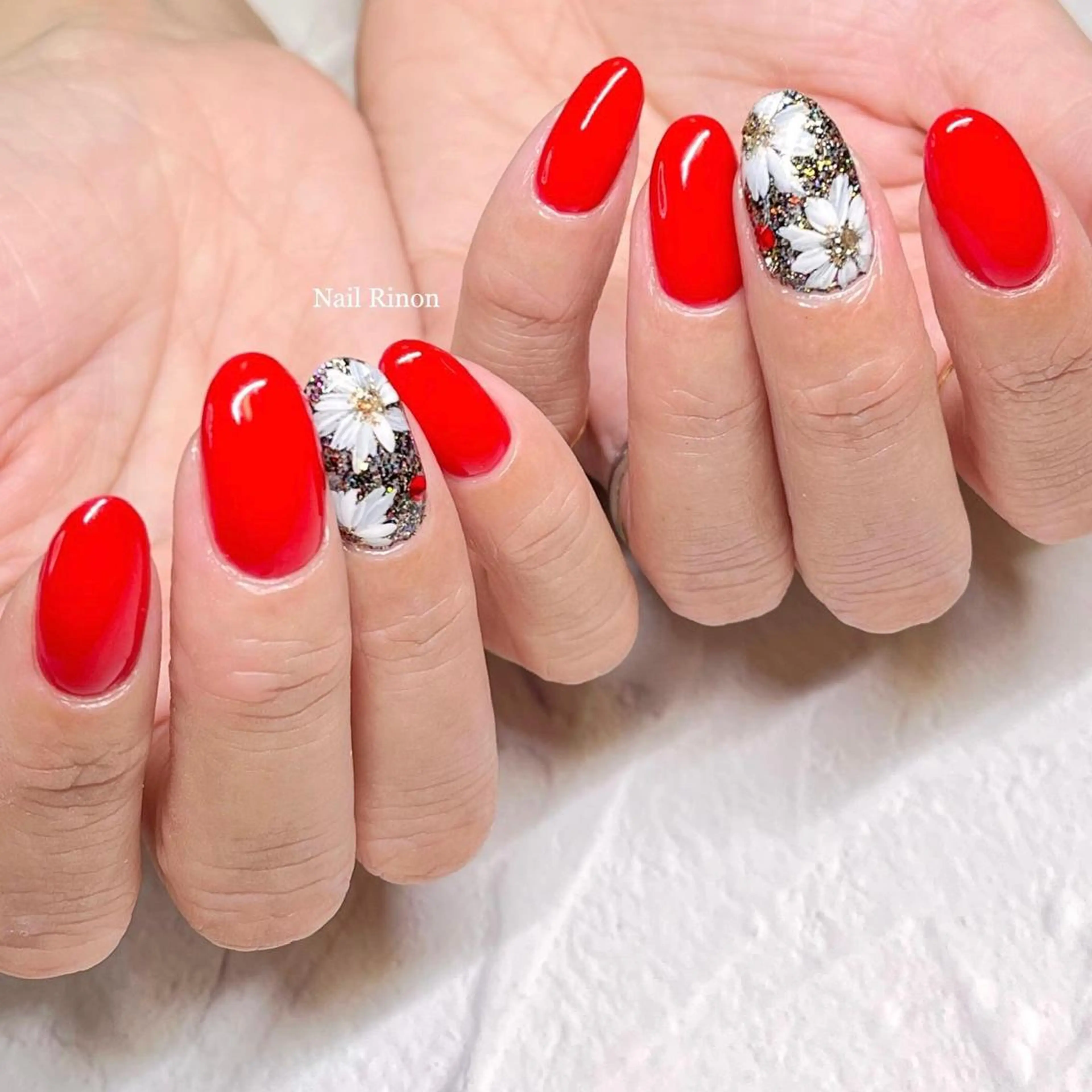 ネイル フラワーネイル ハンドネイル Nail Rinonのネイルデザイン