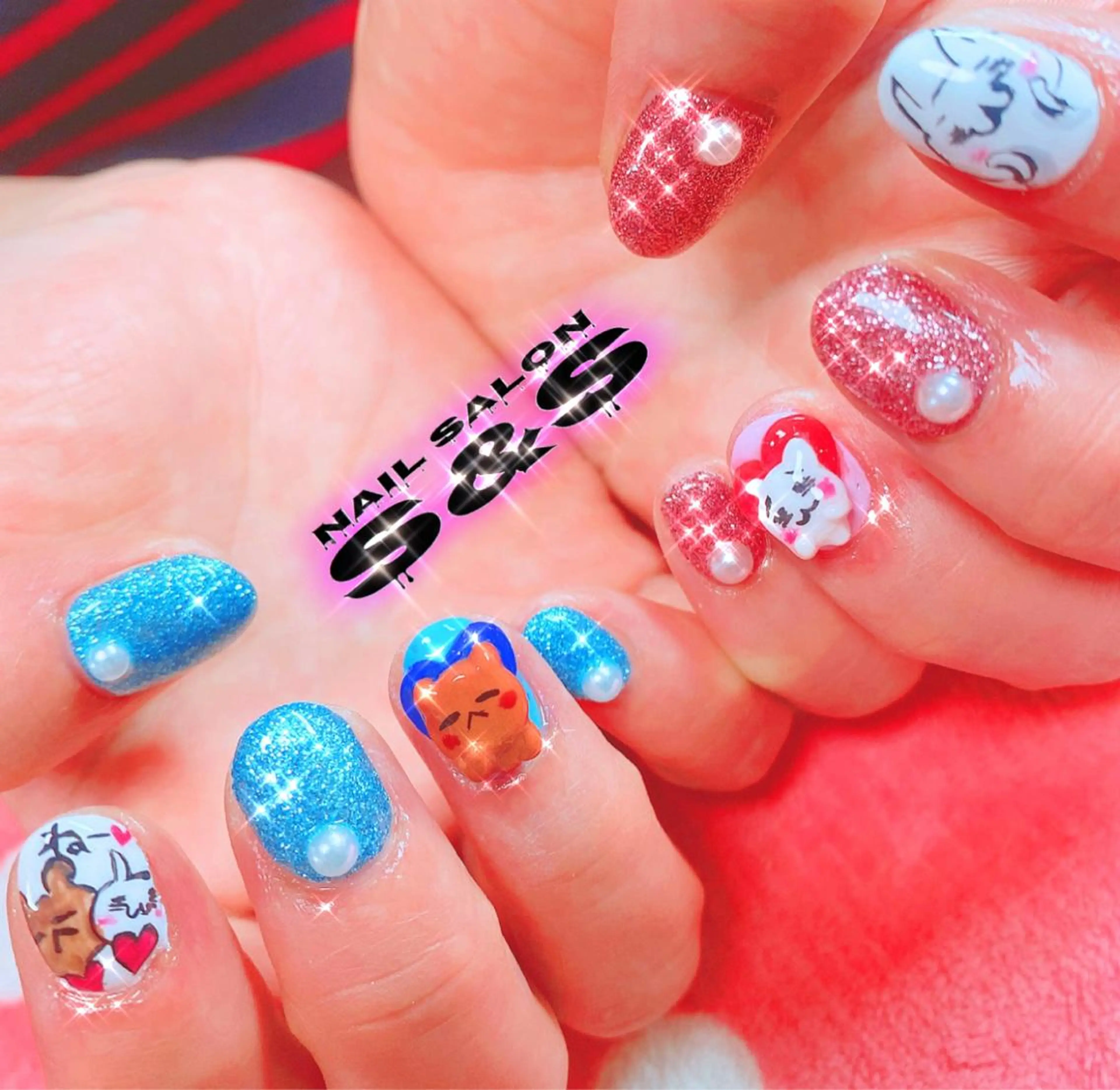 ネイル 長さ出し メンズネイル 持ち込み スカルプネイル S&S 村田小百合のネイルデザイン