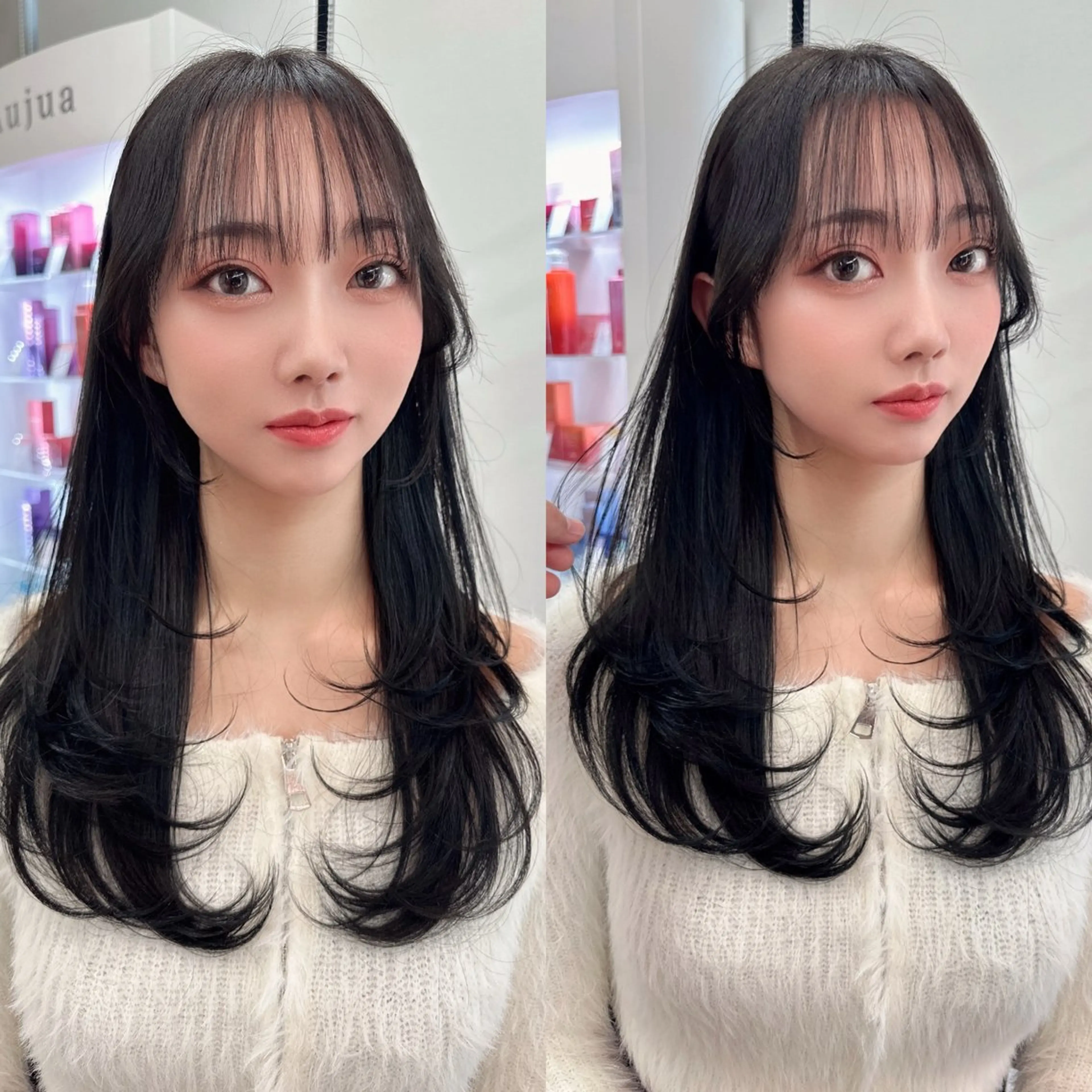 ロング カット ヘアカラー トリートメント ✨髪質改善特化✨副 店長椎葉信乃介のヘアスタイル