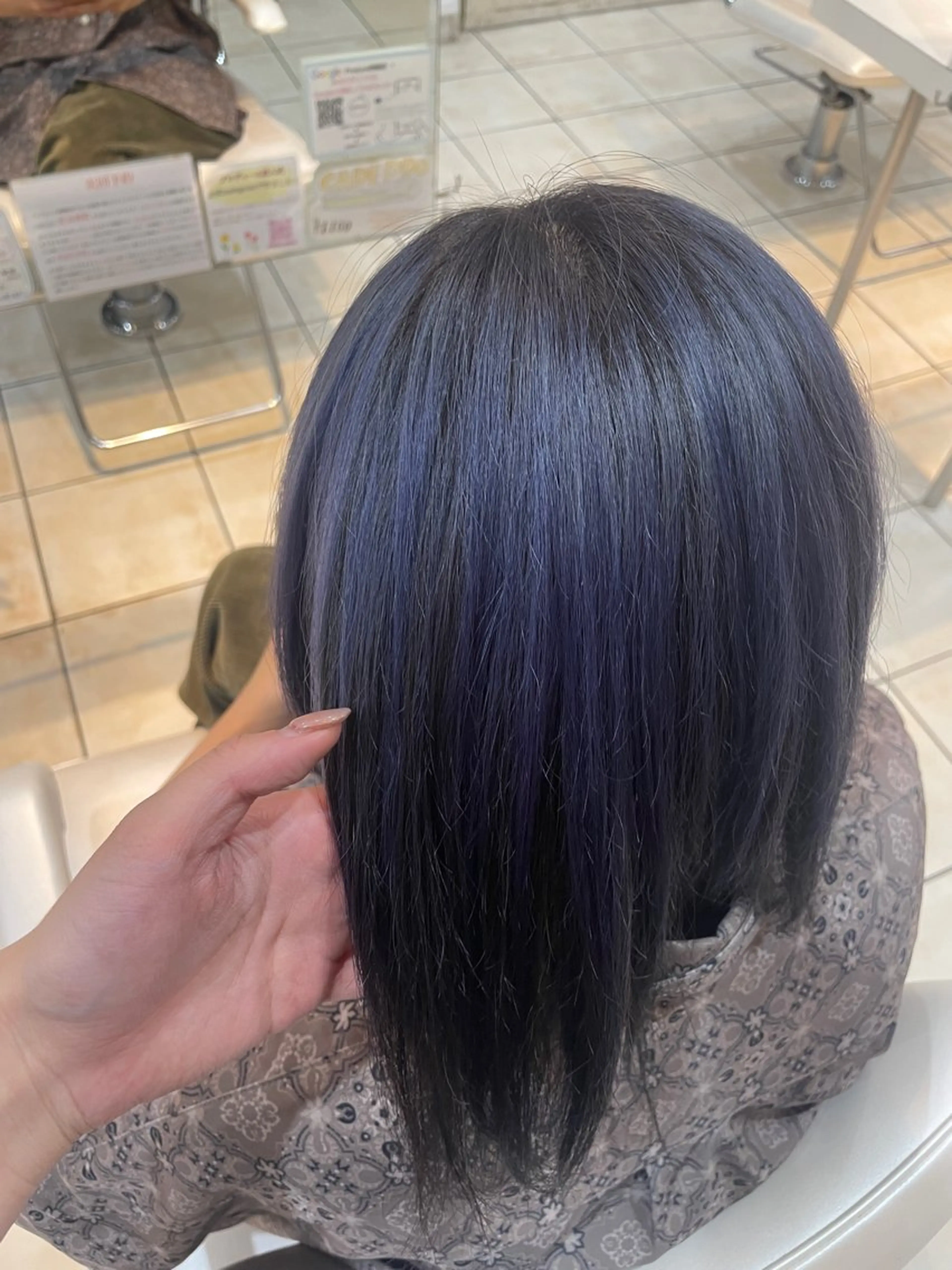 ミディアム カラー ヘアカラー ブリーチ/ヘアセット 【𝙍𝙞𝙣𝙤】のヘアスタイル