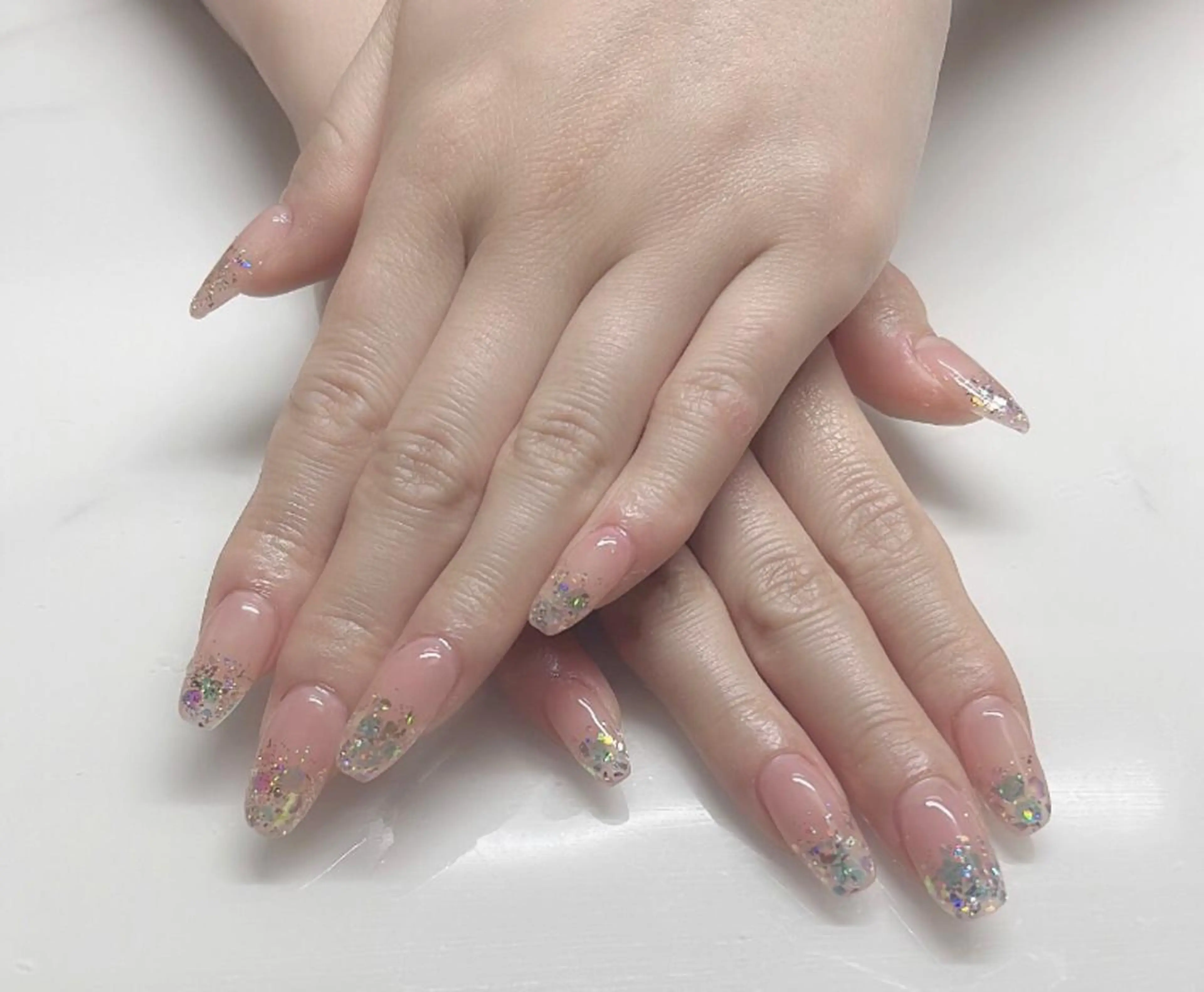 ネイル オーロラネイル べっ甲ネイル クリアネイル 氷ネイル・うるうるネイル 韓国ネイル ハンドネイル ネイルサロン KARIのネイルデザイン