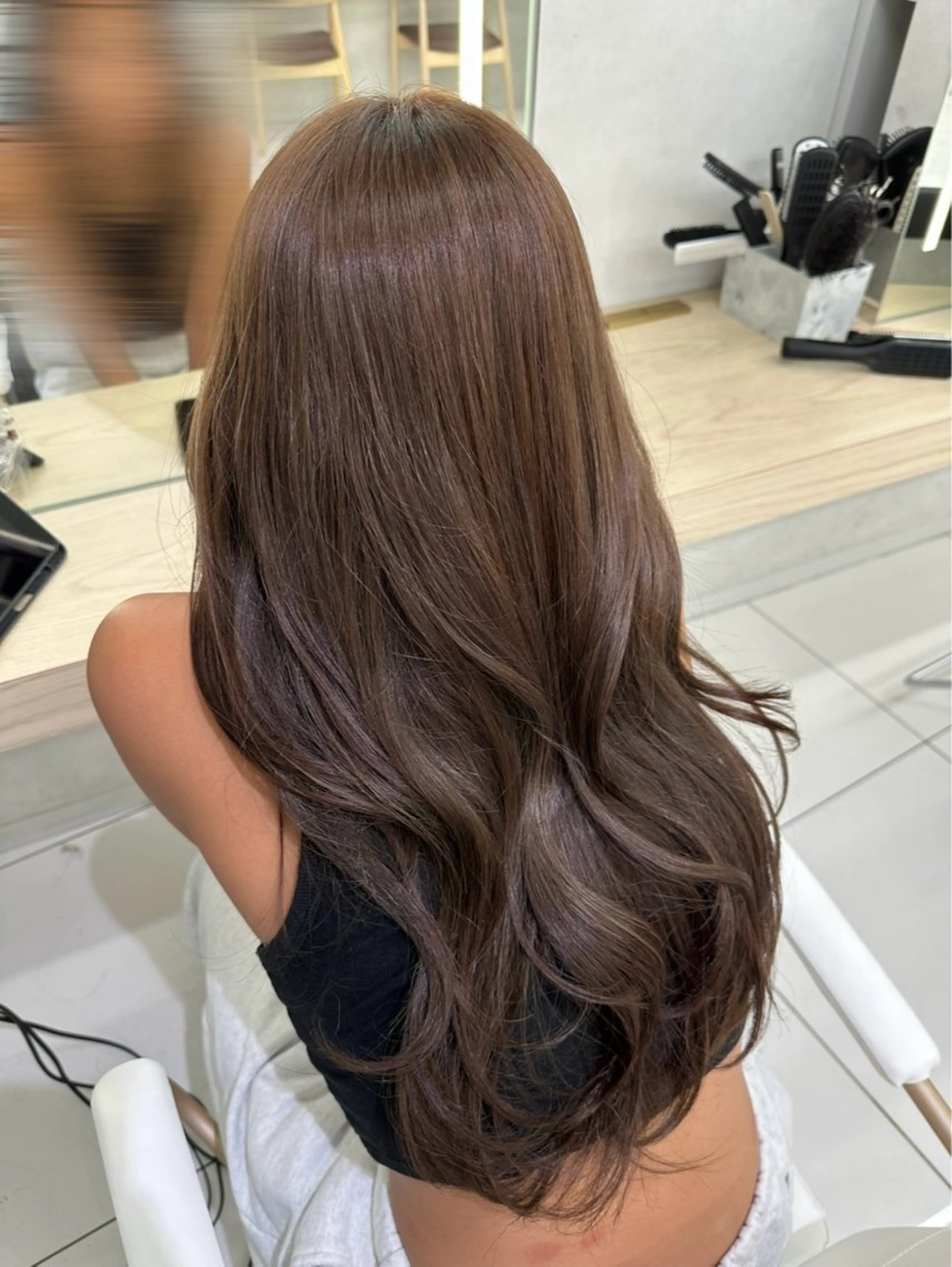 ロング カラー ベージュカラー ブリーチ ブラウンカラー ブラウンベージュ 透明感カラー ヘアカラー 透明感カラー/ゆな モデル募集中💫🎀のヘアスタイル