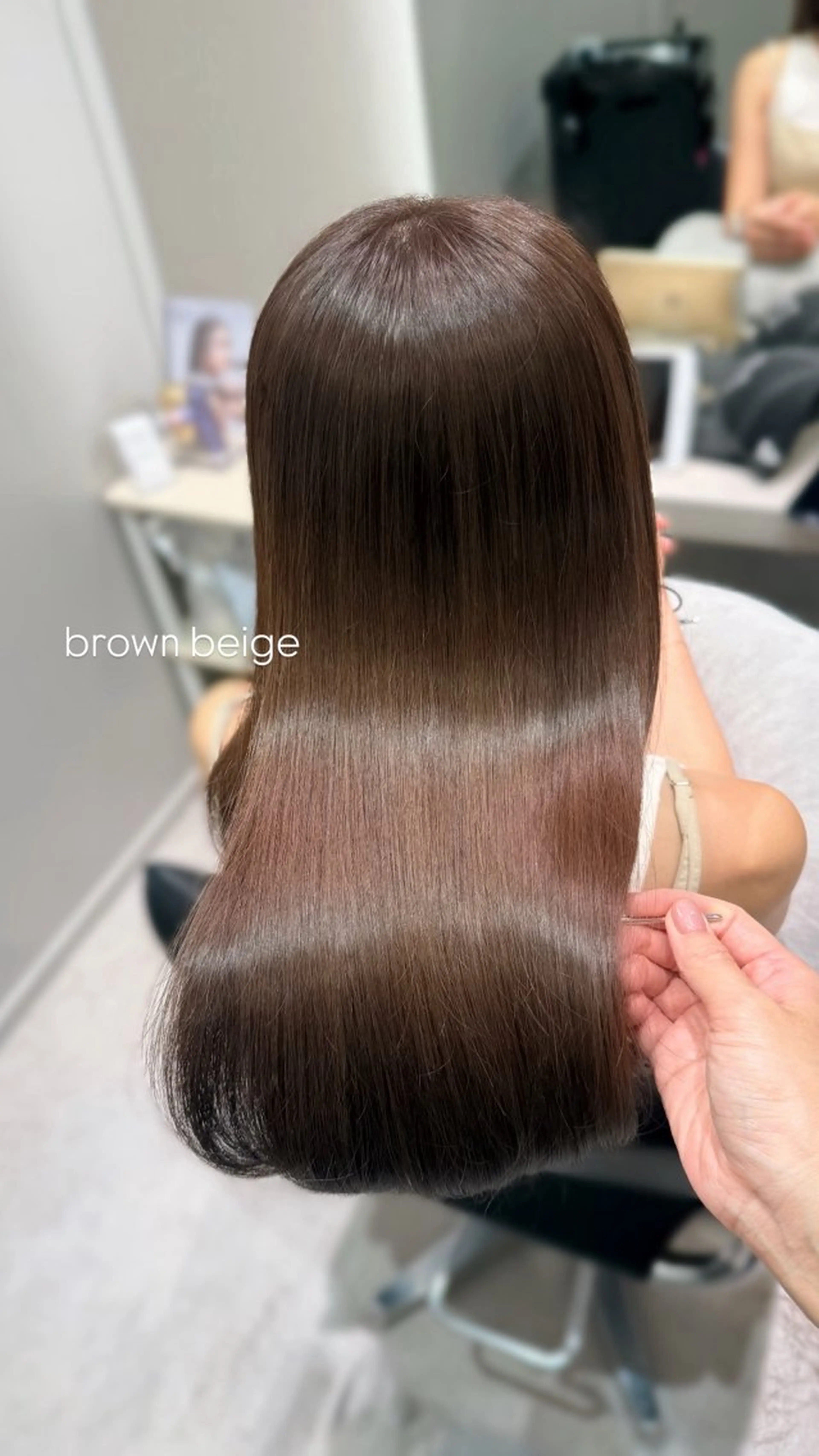 ロング カラー カット ヘアカラー トリートメント レイヤー/髪質改善カ ラ-🤍津田奈々美‎のヘアスタイル