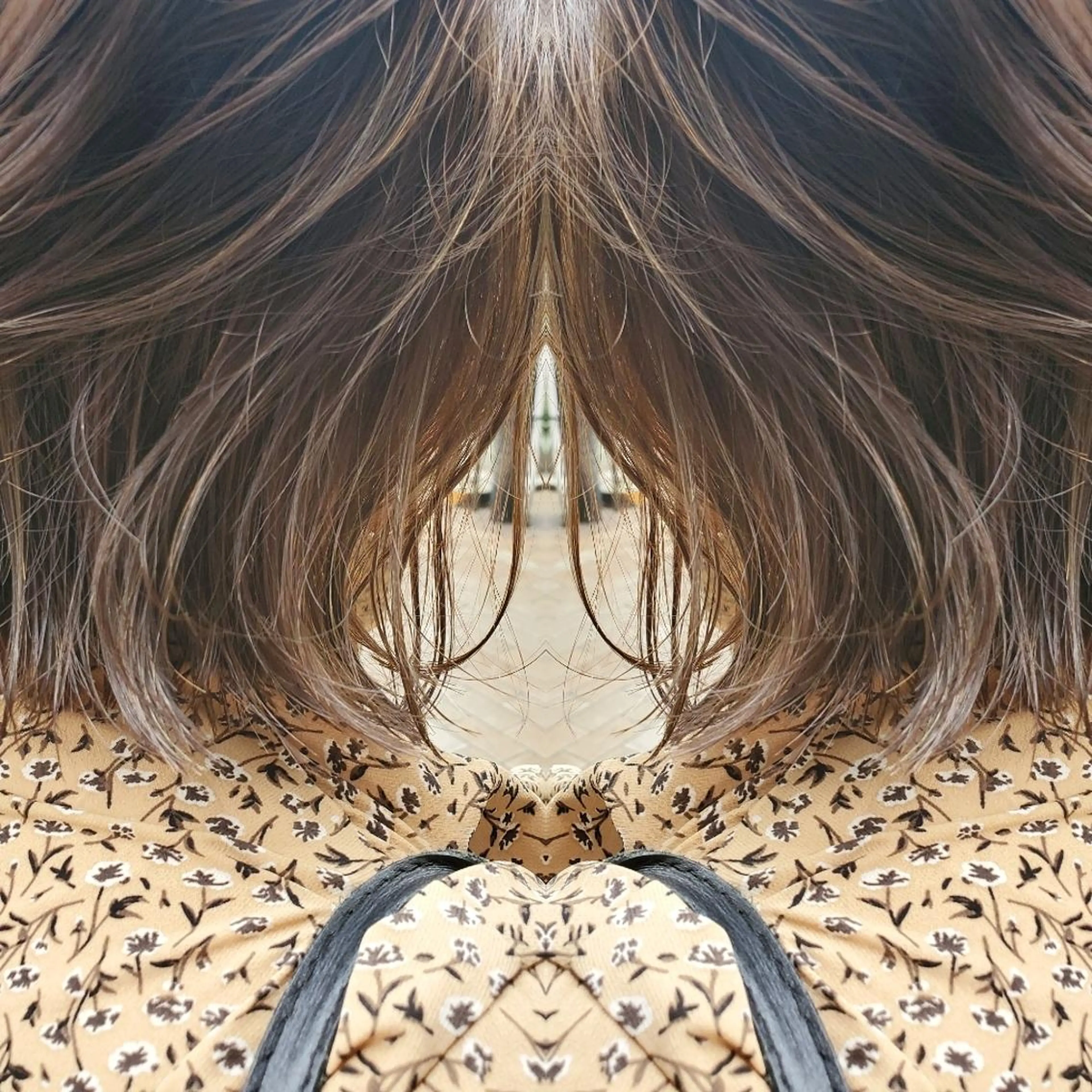 セミロング ヘアアレンジ カラー ハイライトカラー 3Dハイライト ハイライト See by merのマツエク・マツパデザイン