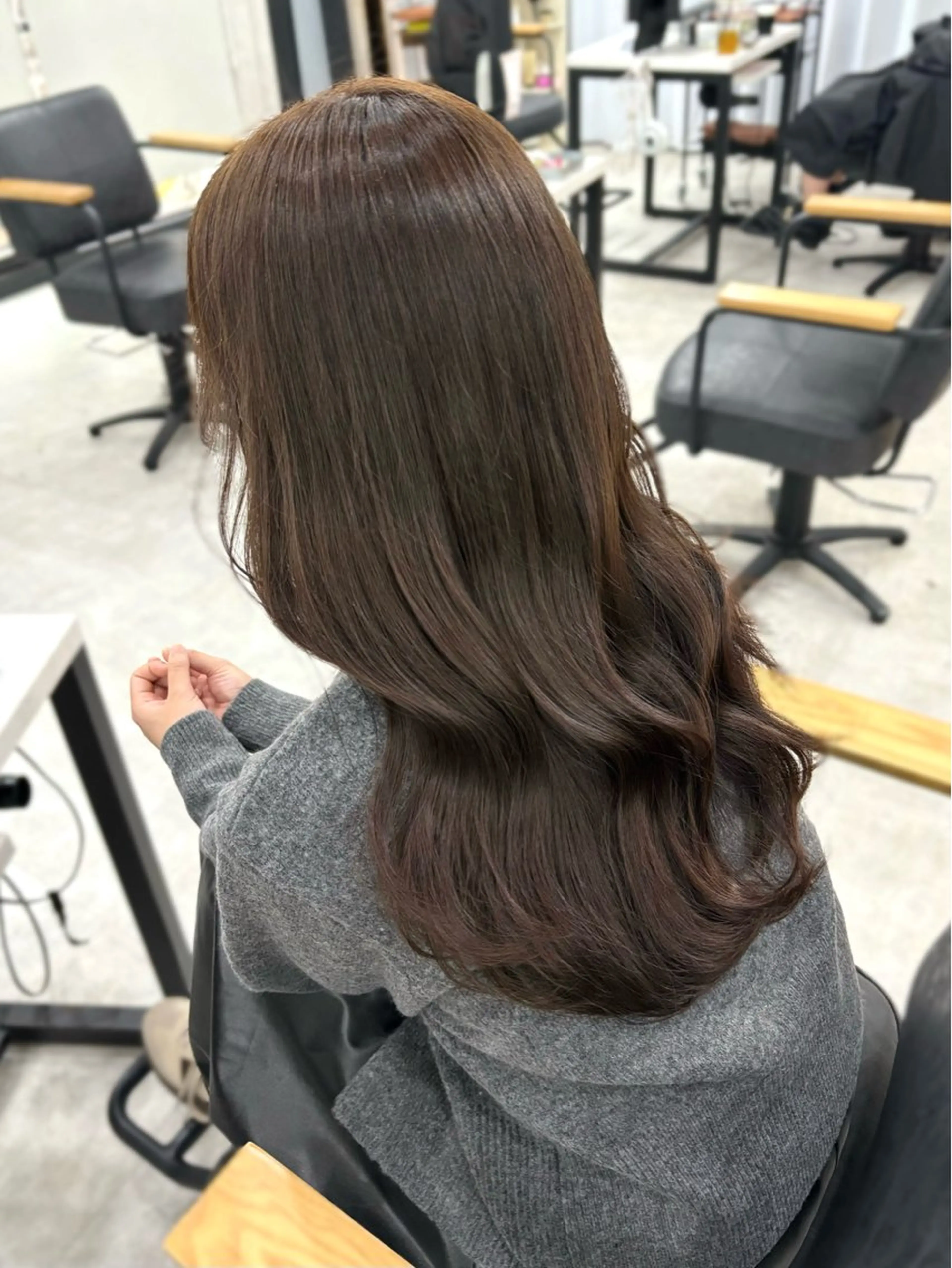 ロング カラー カット ヘアカラー 色落ちまで可愛く✨ モテカラー別所好葉のヘアスタイル