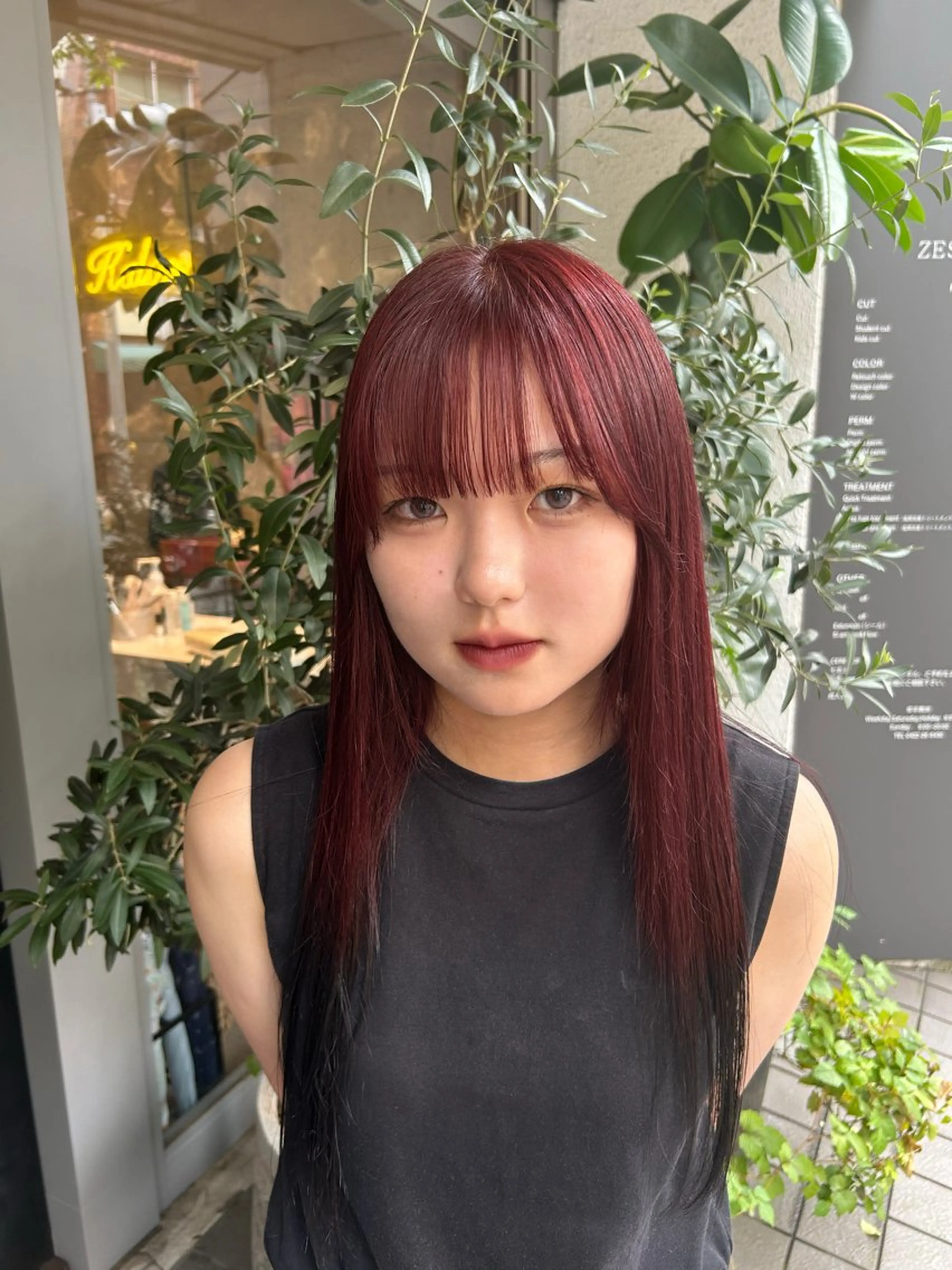 ロング カラー ヘアカラー mira🍓★ nailのネイルデザイン