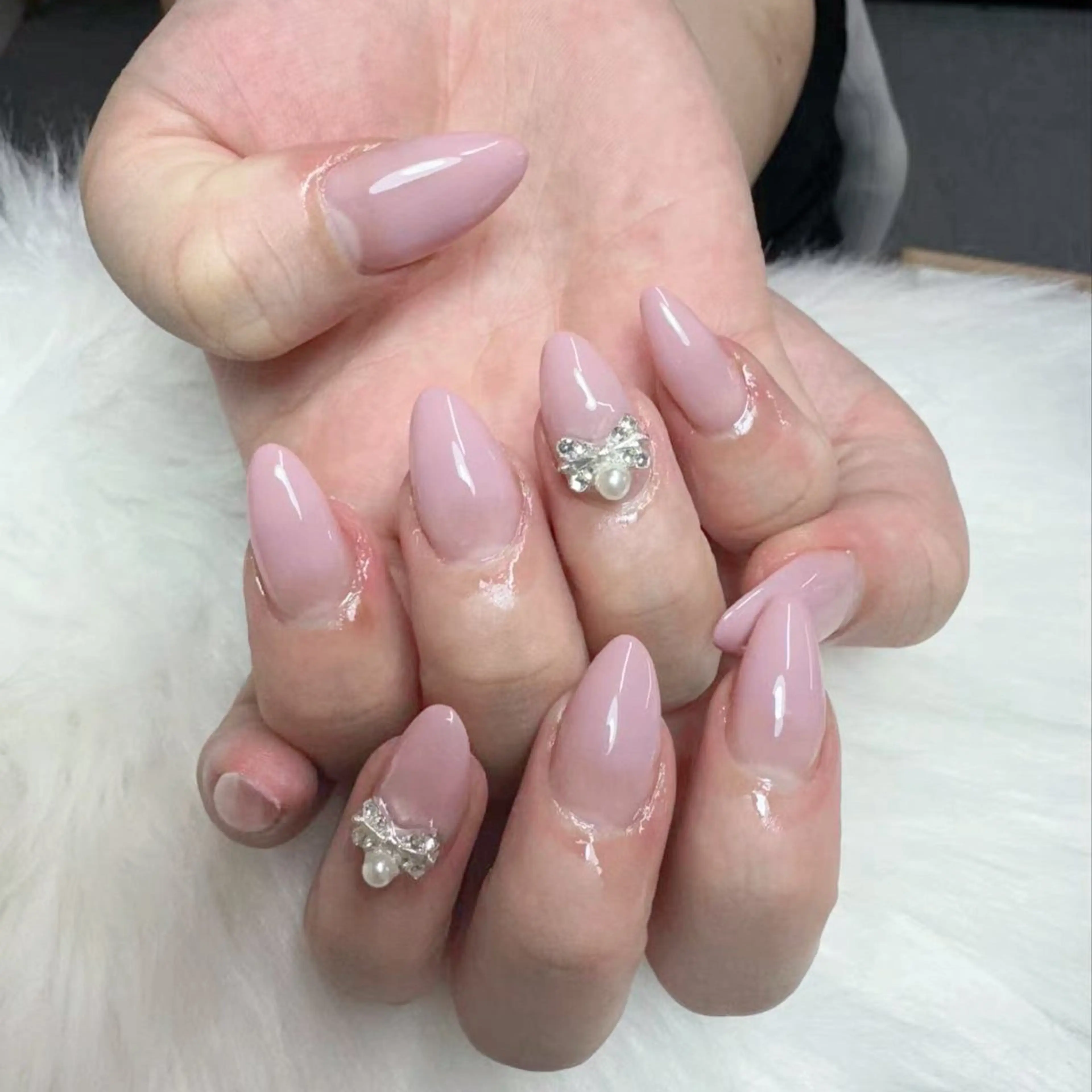 ネイル ハンドネイル 🎀 Lemode ワンホンネイル🎀のネイルデザイン