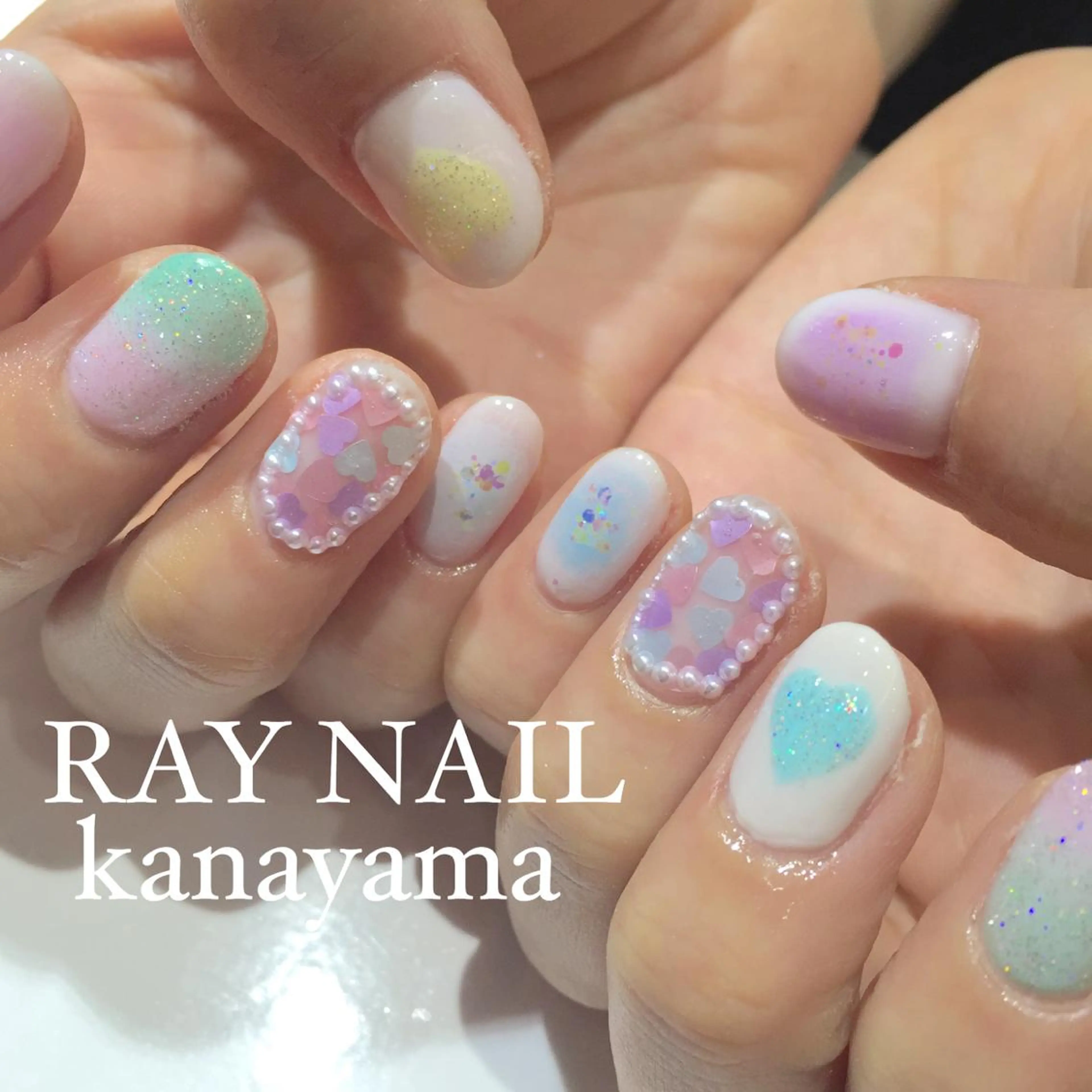 ネイル パステルネイル Arowa 伊田のネイルデザイン