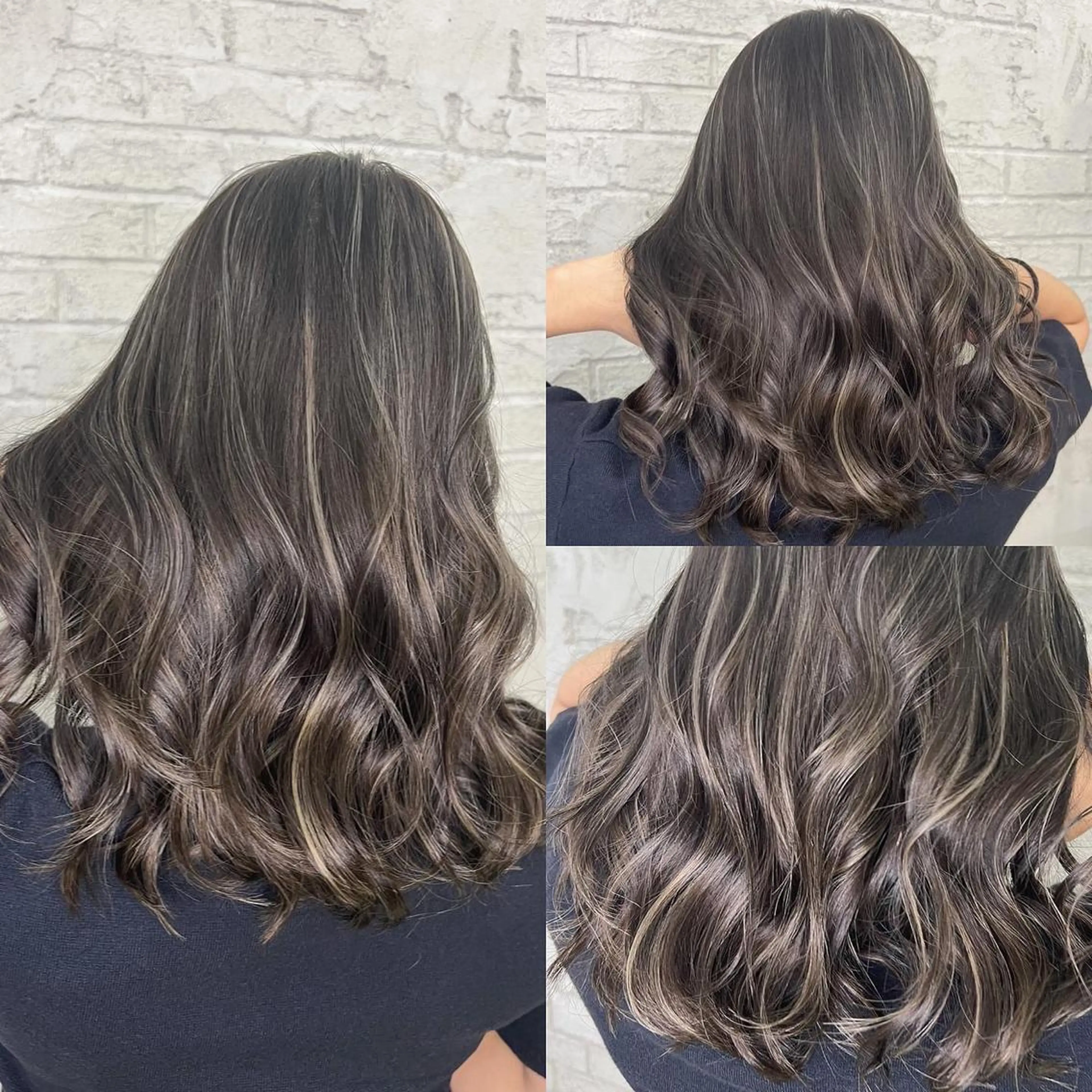 セミロング ハイライト ヘアカラー 🇺🇸ハイライト特 化美容師🇺🇸漆沢のヘアスタイル