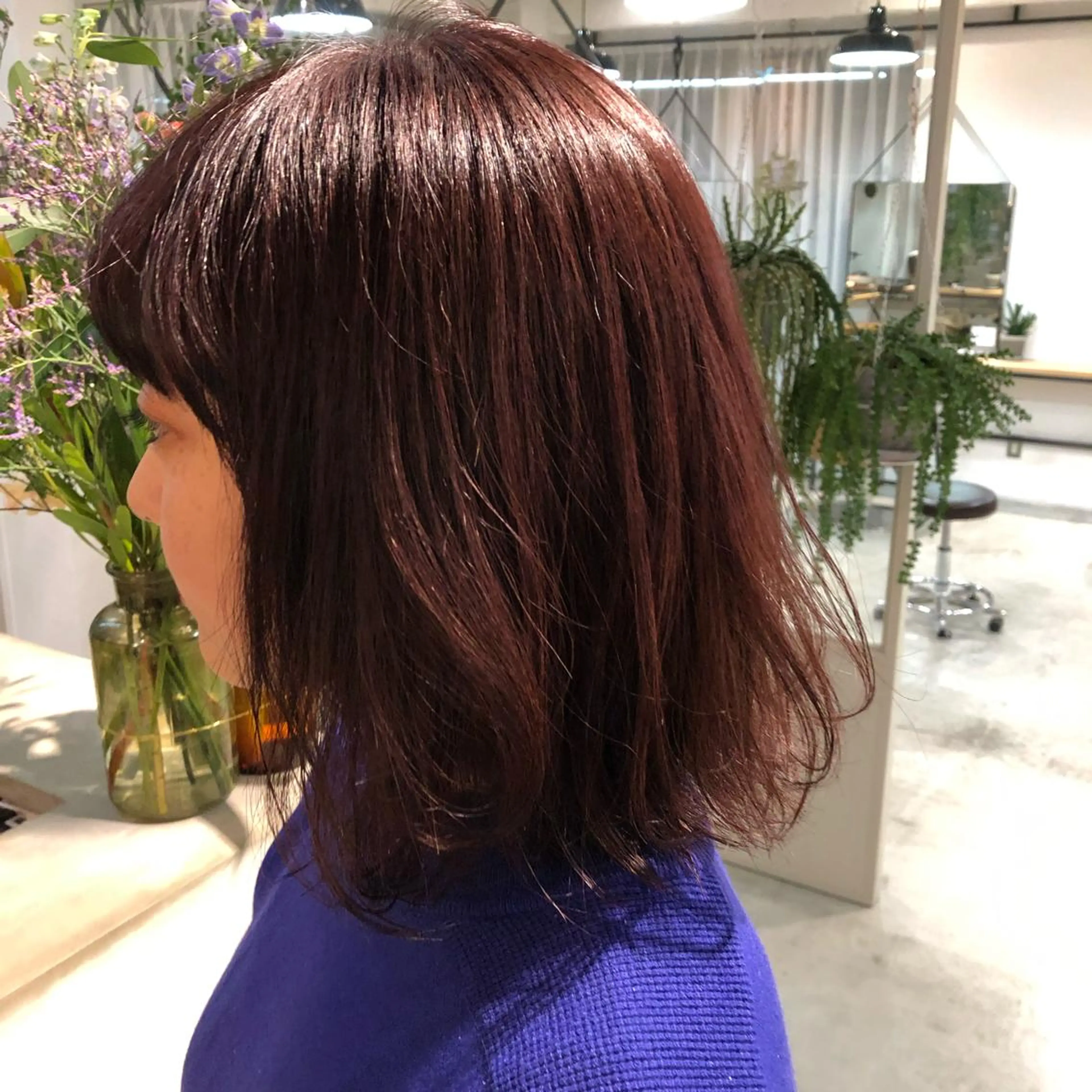 ミディアム カラー salowin三丁目所属・🟩ベージュ/ショー ト/ボブ🟩タカモリのヘアスタイル