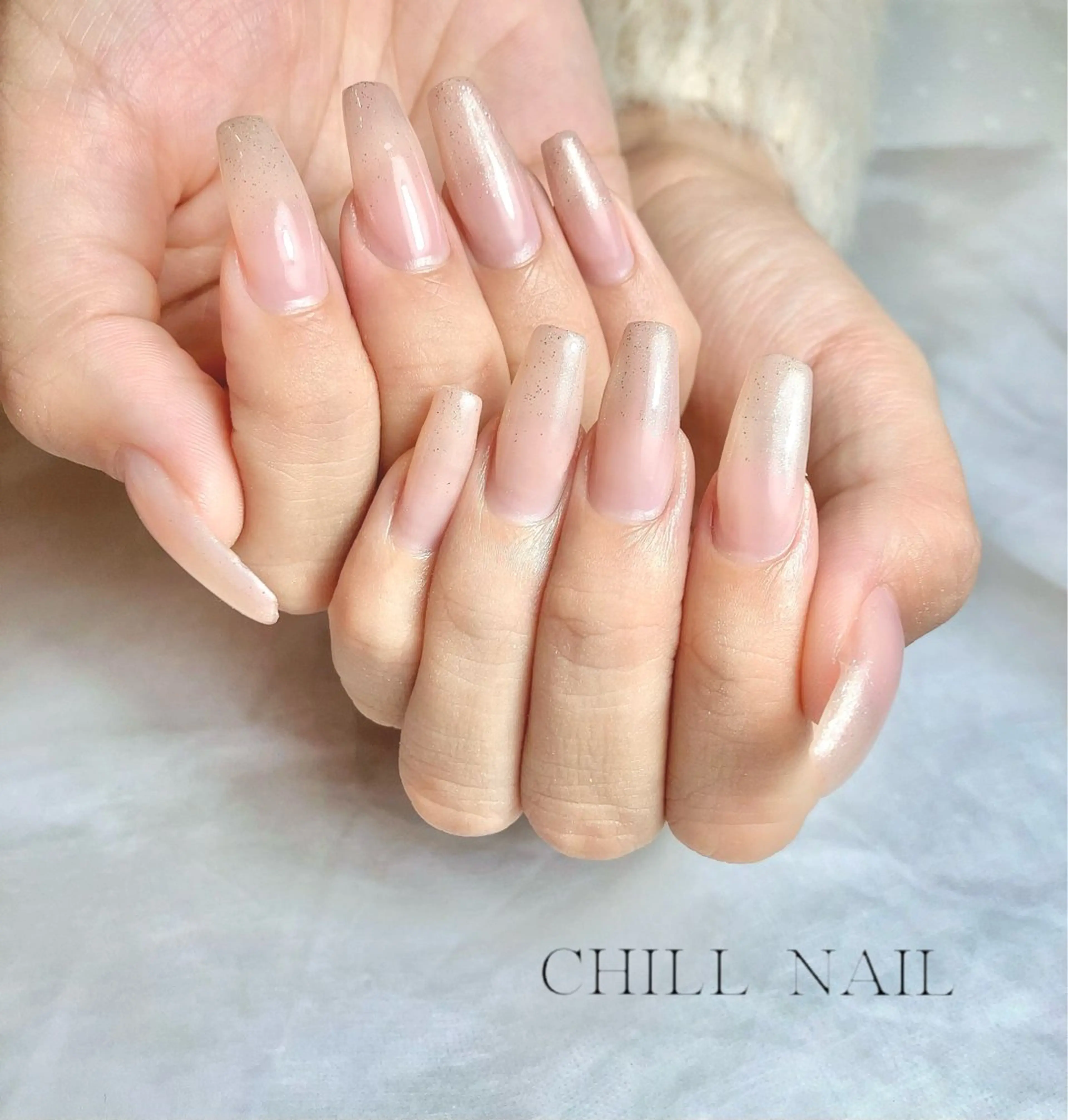 ネイル グラデーション ラメ(グリッター) ラメグラデーション CHILL NAILのネイルデザイン