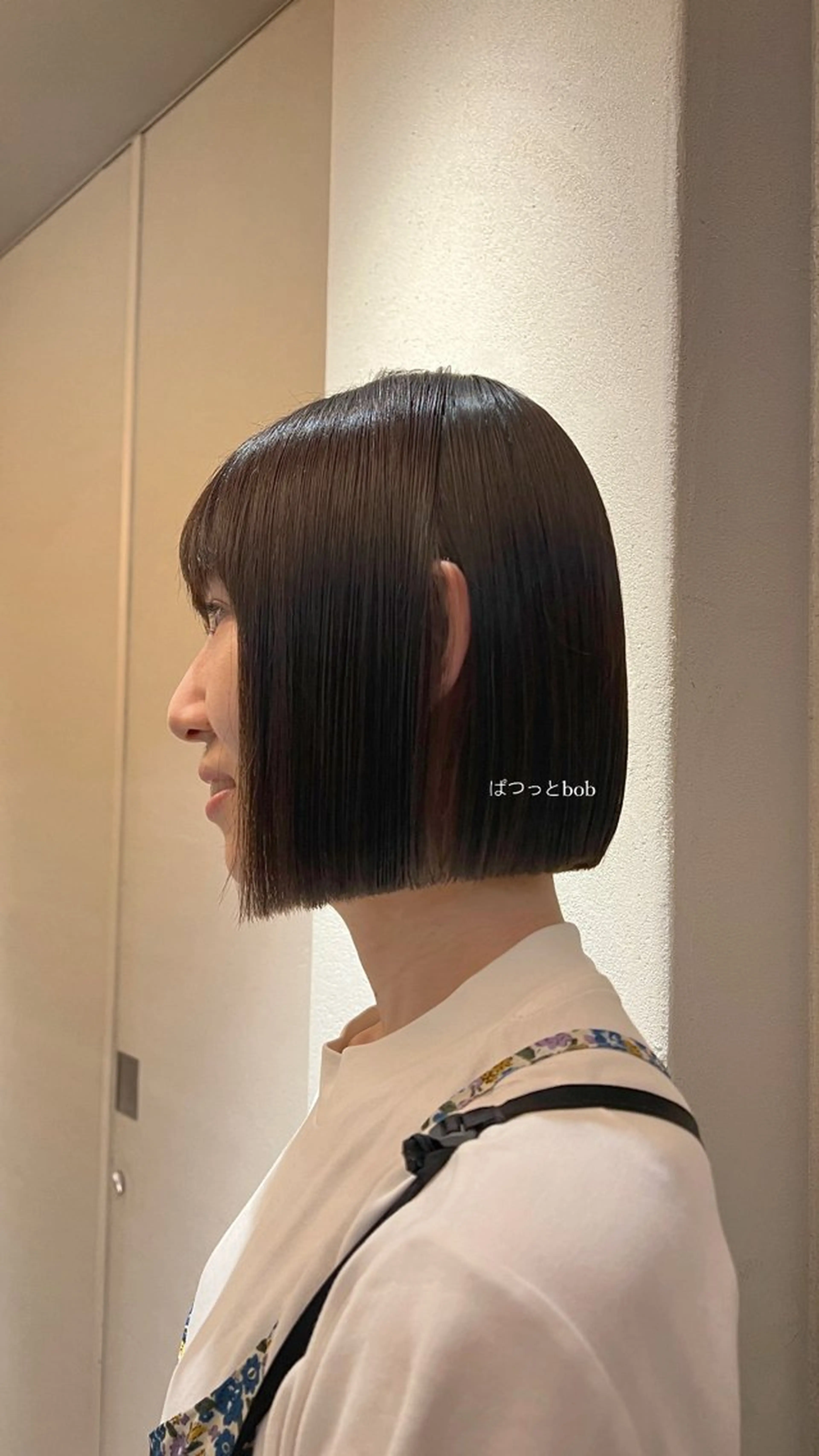 ミディアム ボブ コノカ暖色カラー/ 透明感カラーのヘアスタイル
