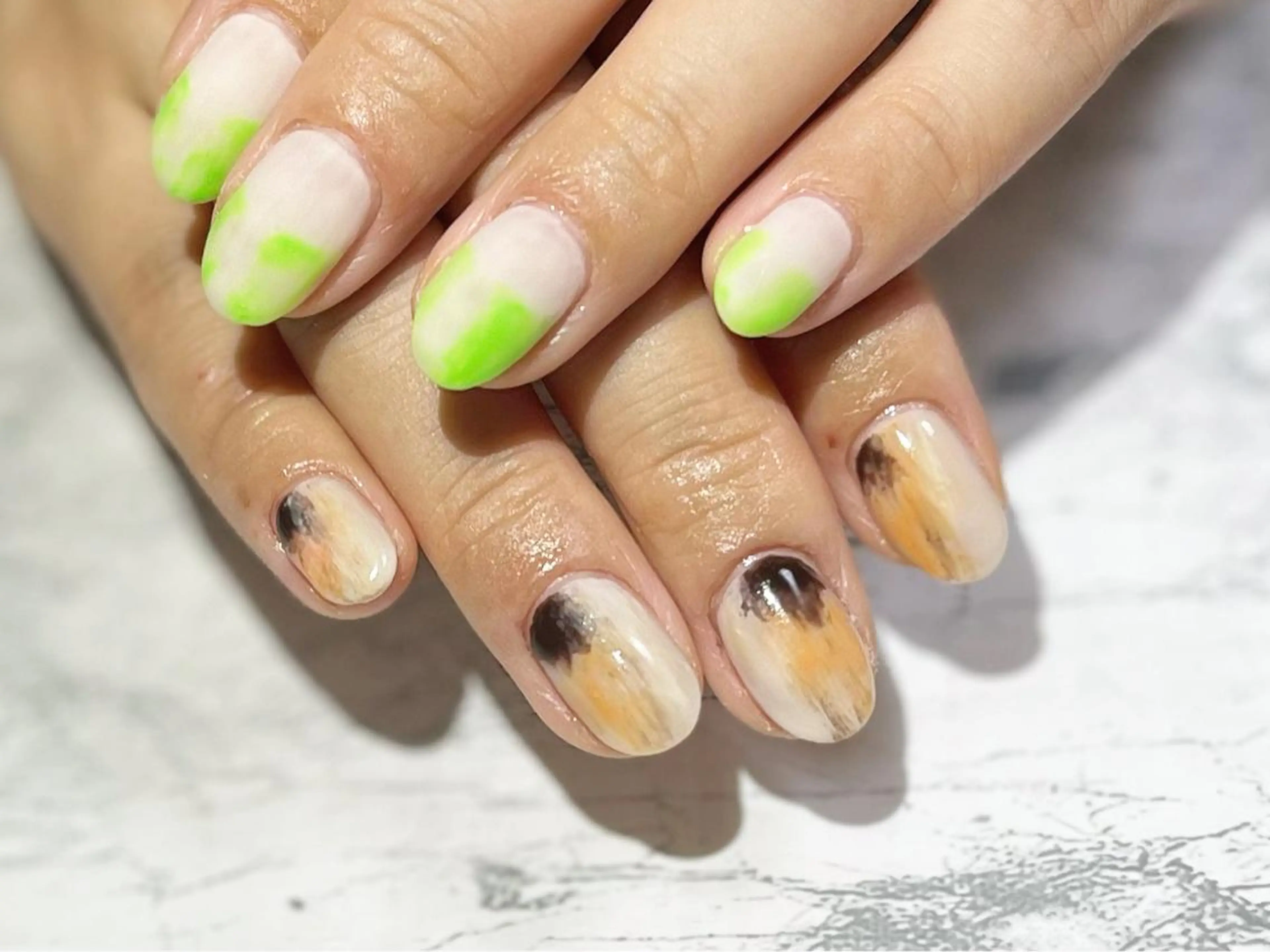 ネイル フットネイル ニュアンスネイル シンプルネイル 春ネイル 夏ネイル ネイル フフラ所属・nail fufla ♡yamane♡のネイルデザイン