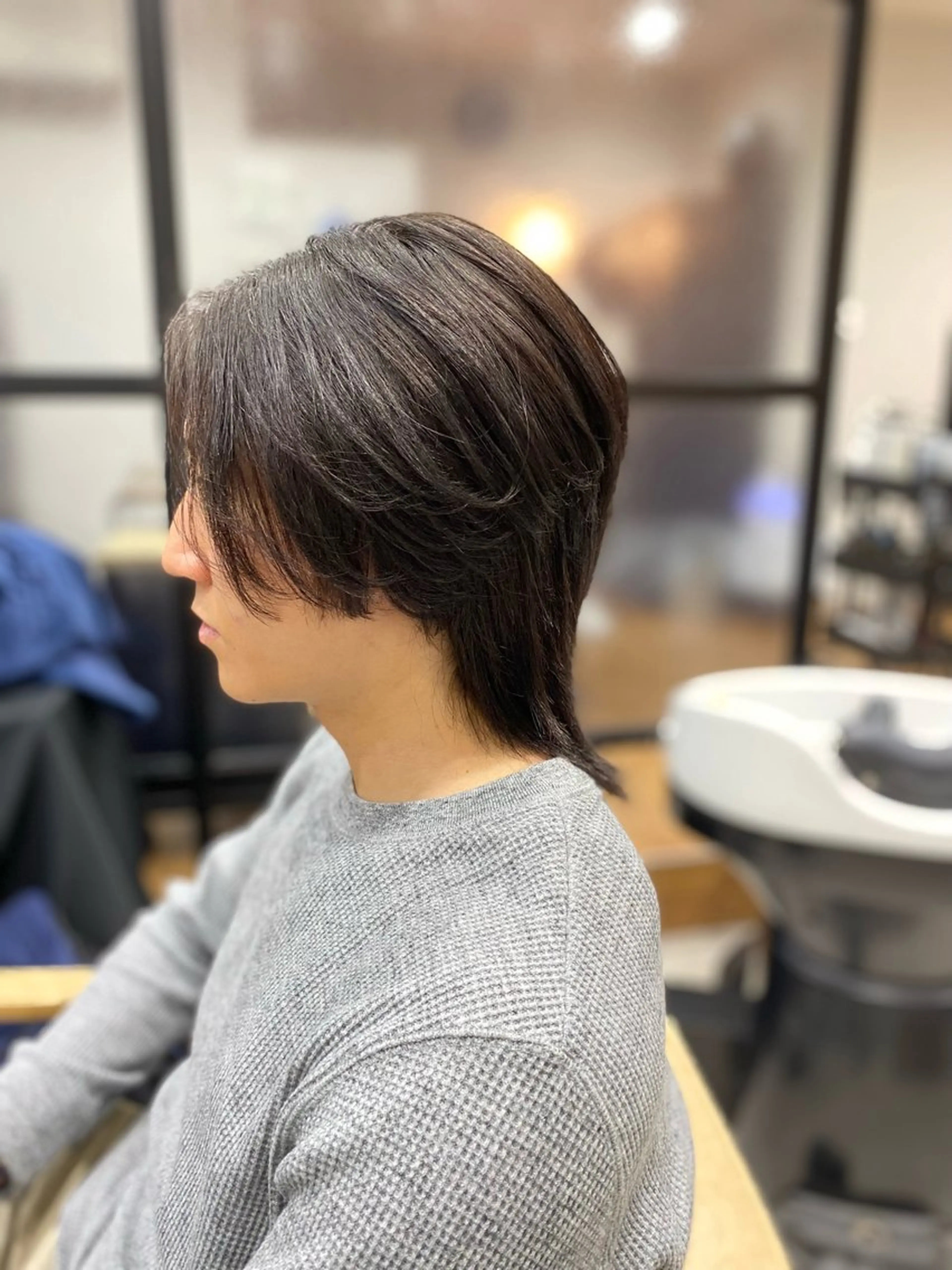 ショート パーマ メンズ ストレートパーマ 齋藤 優のヘアスタイル