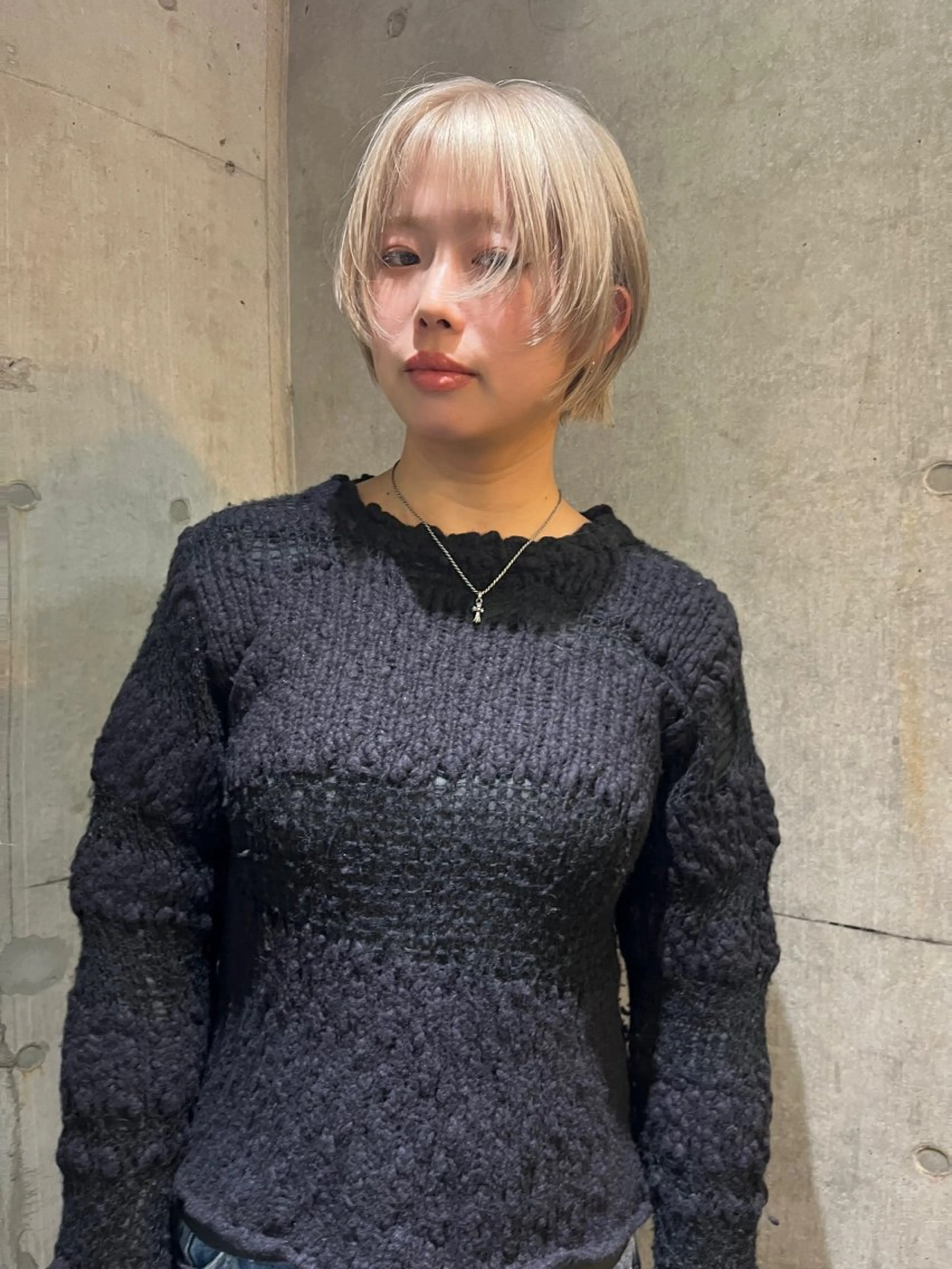 ショート カラー カット ヘアカラー トリートメント ハイトーン/顔まわり レイヤー/YUKAのヘアスタイル