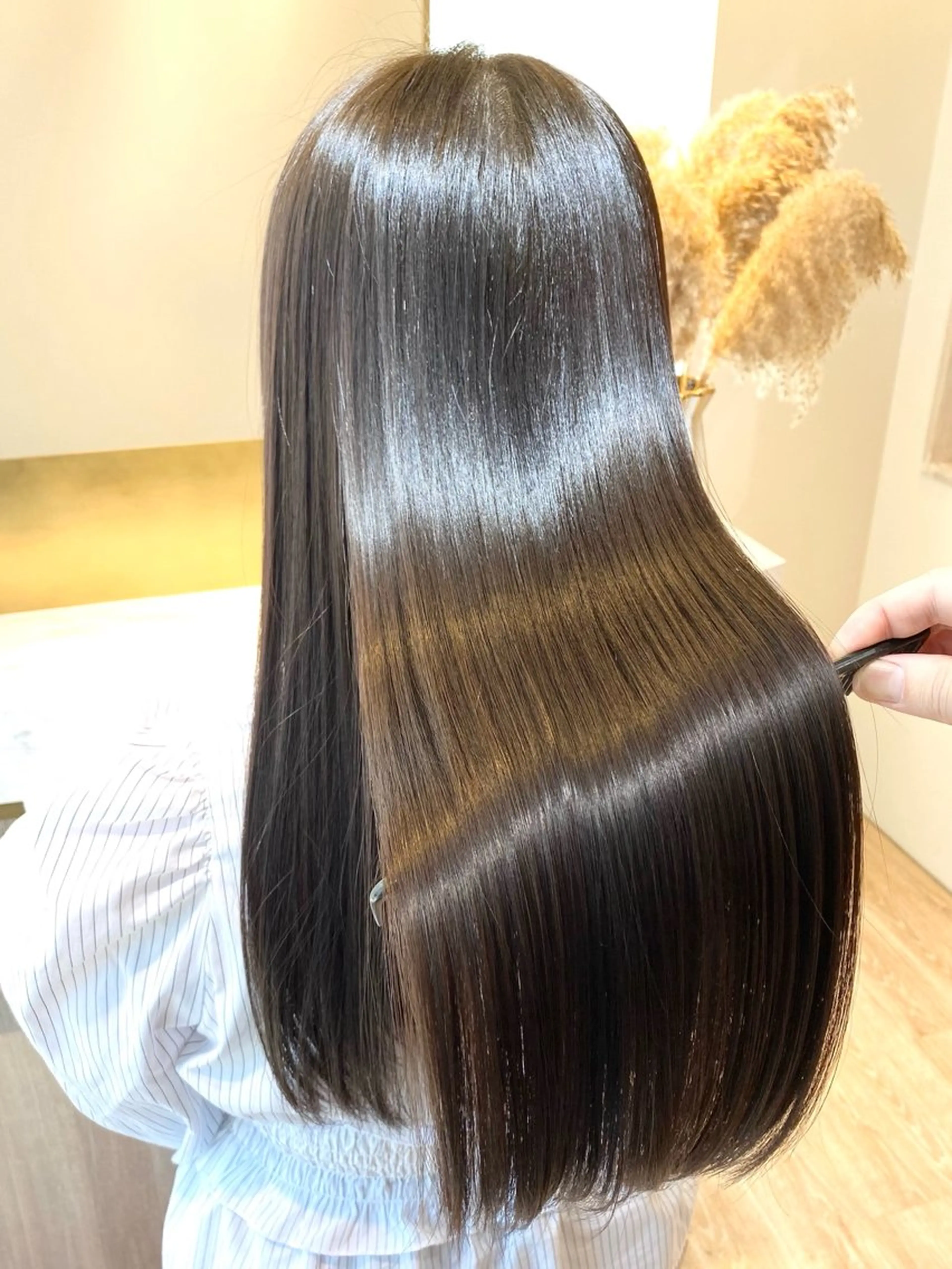 ¥13400→9800<艶⭐️⭐️>カラー+髪質改善トリートメントの写真