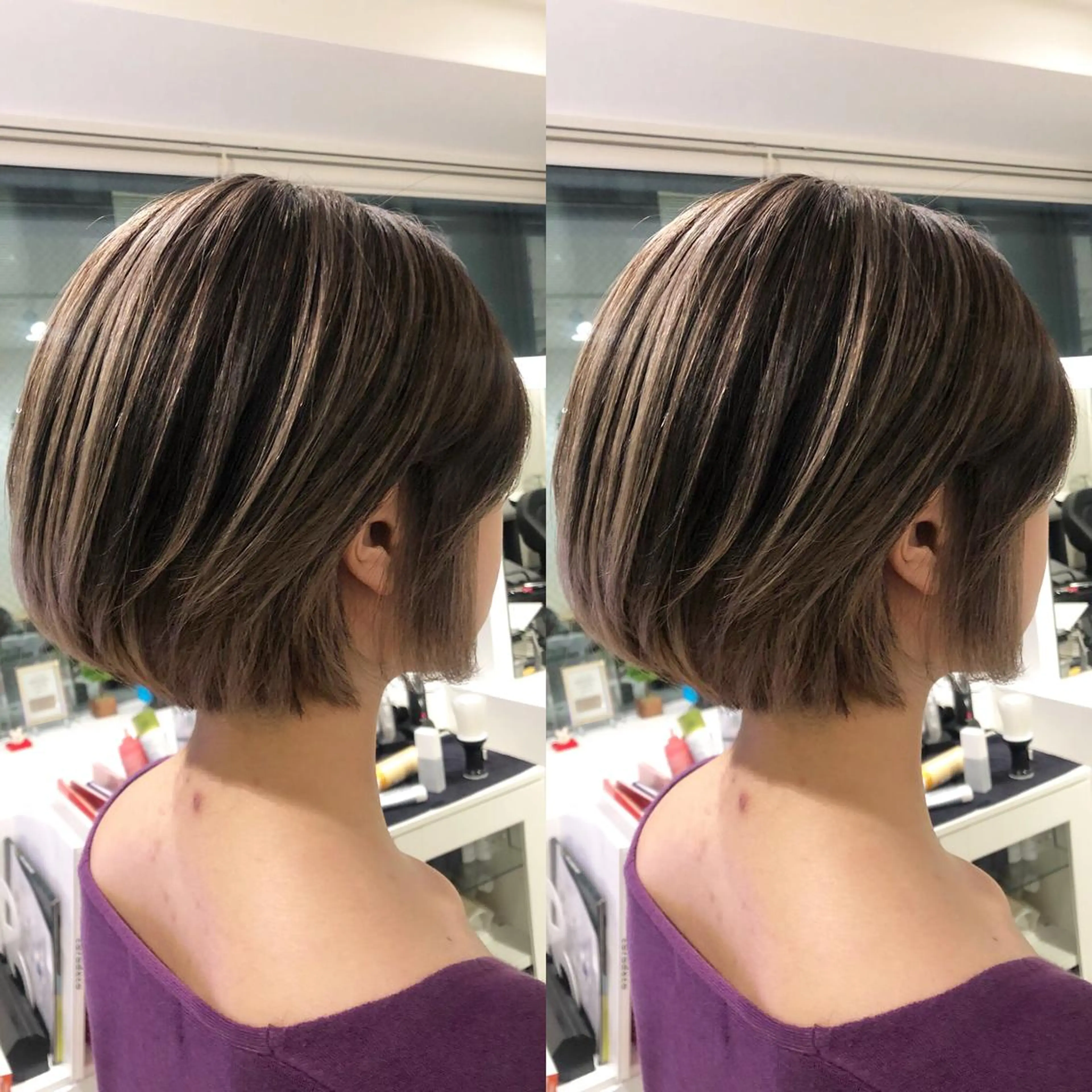 ショート カラー ハイライトカラー ハイライト ショートヘア JILBLAN京都 ショート/ハイライトのヘアスタイル