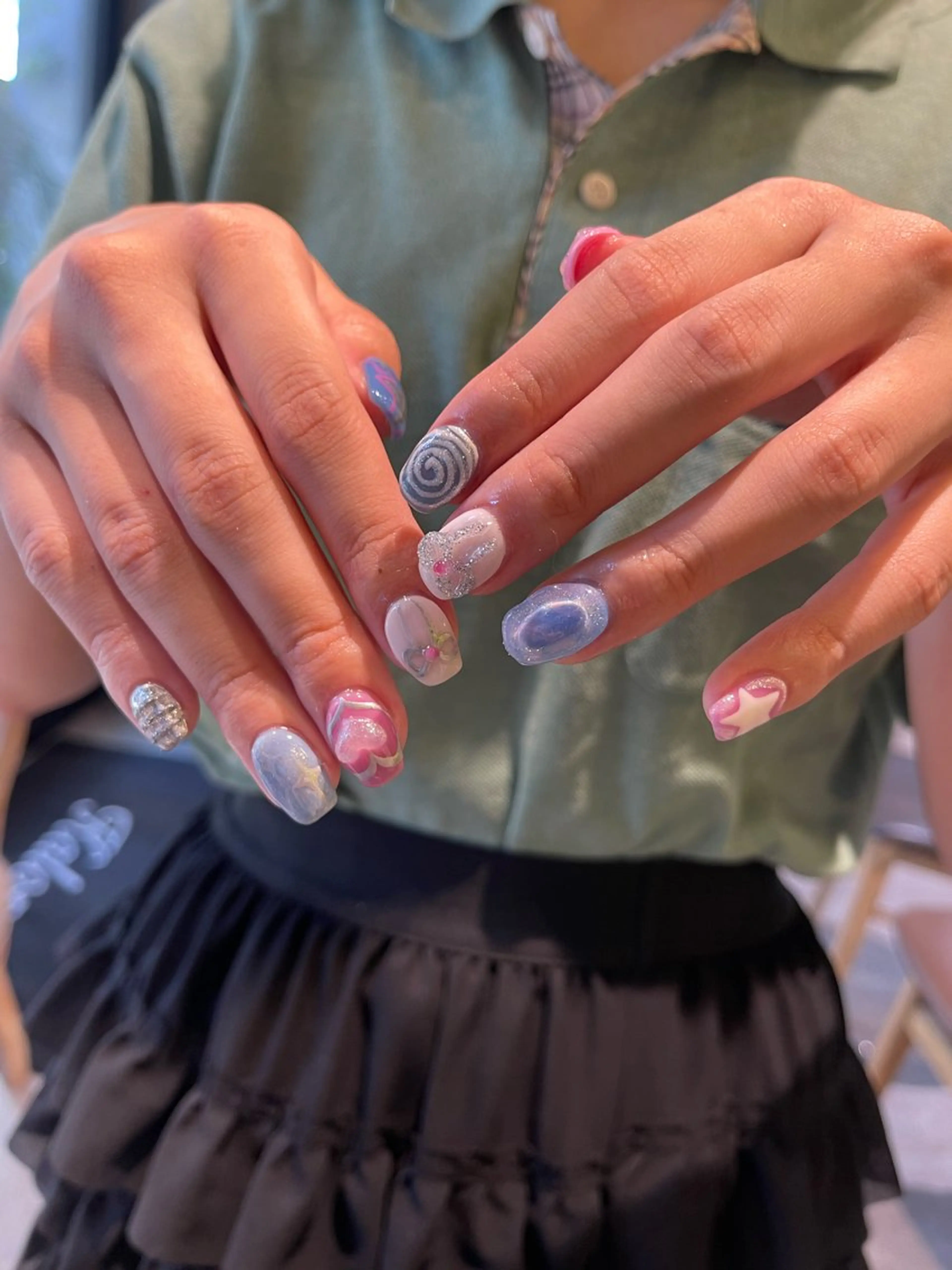 ネイル ハンドネイル ハンドケア ano @anomukuiのヘアスタイル