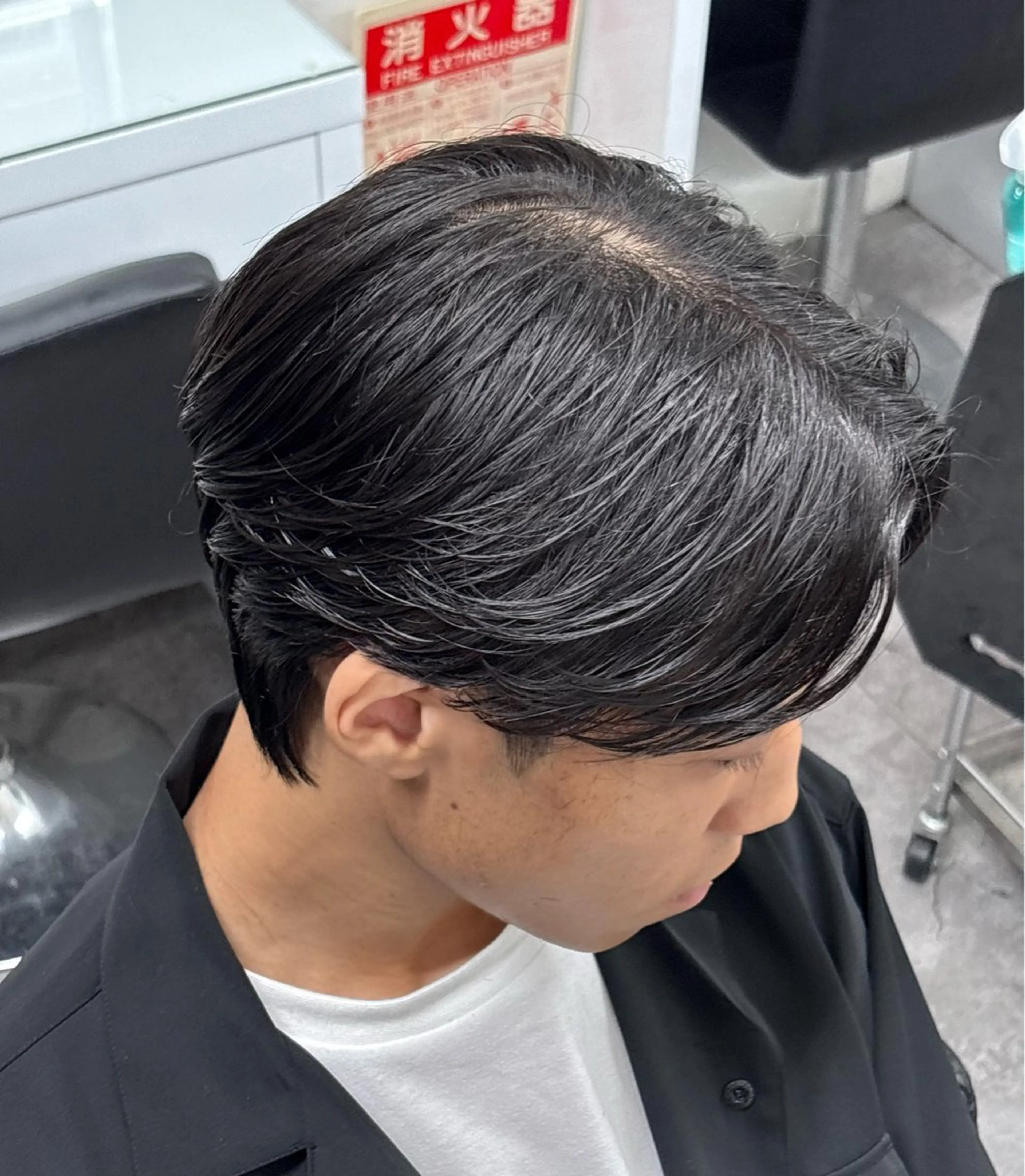 ミディアム カラー パーマ メンズ カット パーマ トリートメント ヘアセット メンズパーマ特化 🔥韓国ヘア職人🔥のヘアスタイル