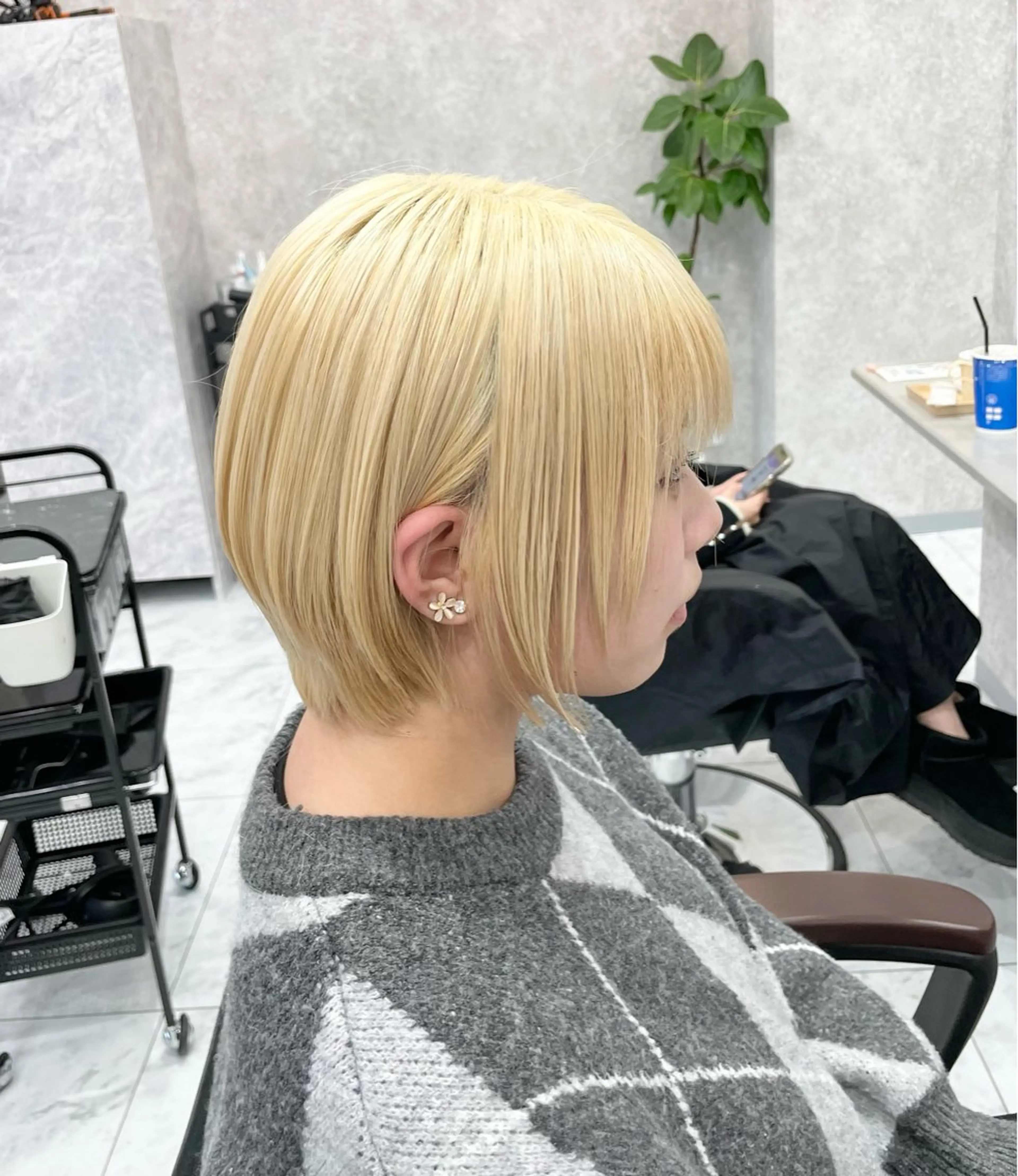 ショート 🦋ハイトーン🦋 石山 希理🦋のヘアスタイル