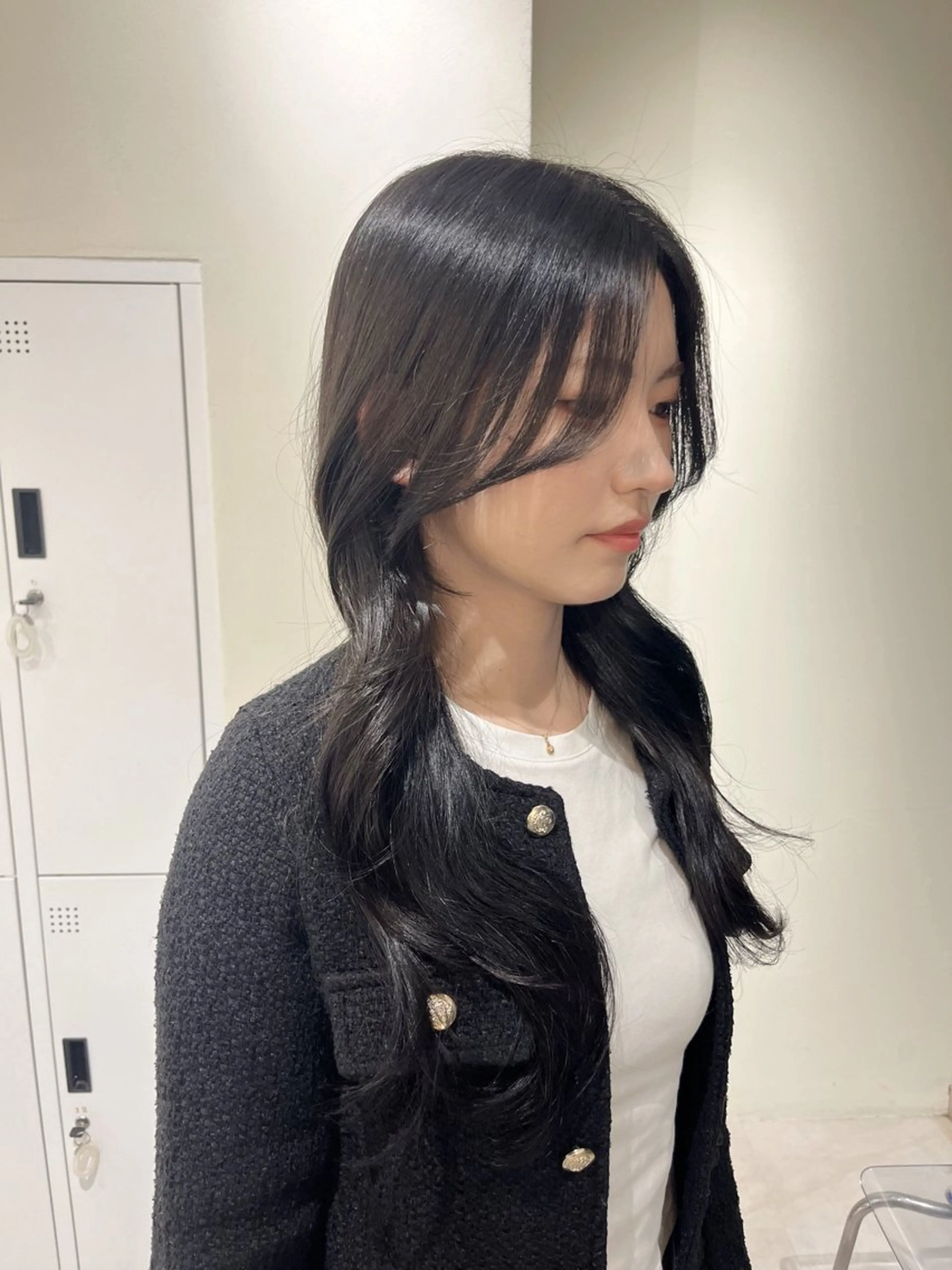 【minimo限定🍑】韓国風カット+艶カラー+髪質改善トリートメントの写真