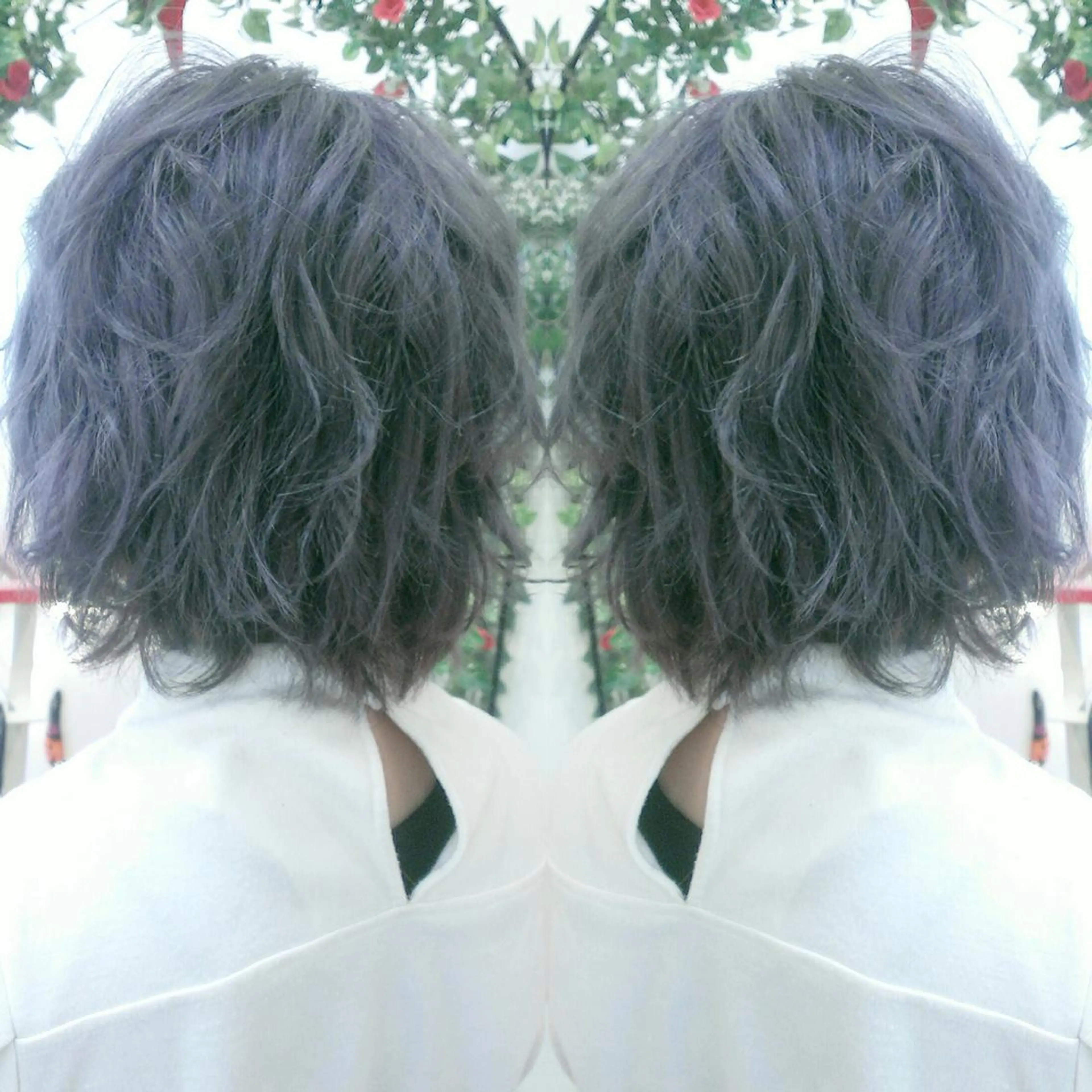 ショート カラー ラベンダーカラー カット ヘアカラー 植田 修平/エクステ /髪質改善カラーのヘアスタイル