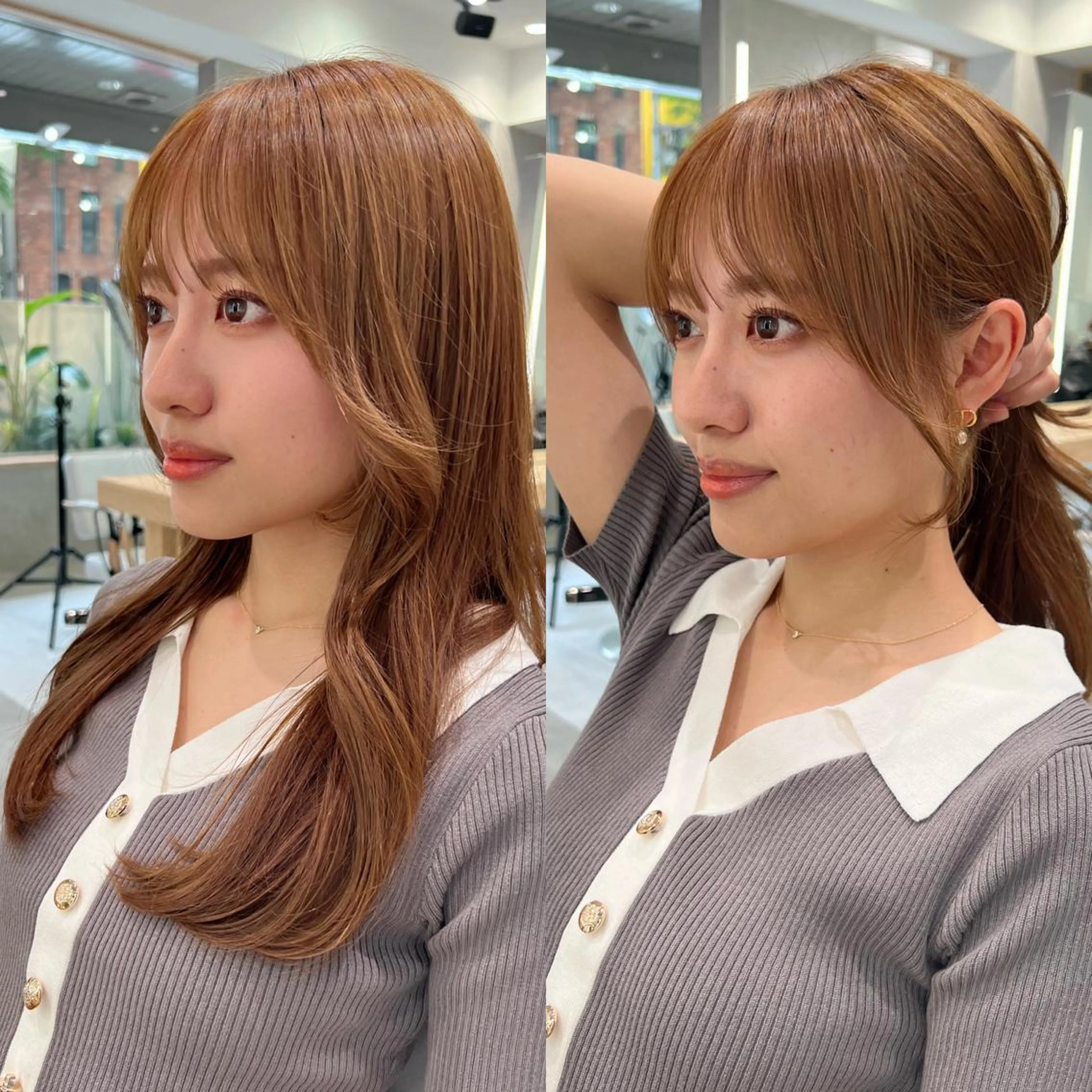 ロング 顔周り🇰🇷韓国 レイヤー/いづみ💞のヘアスタイル