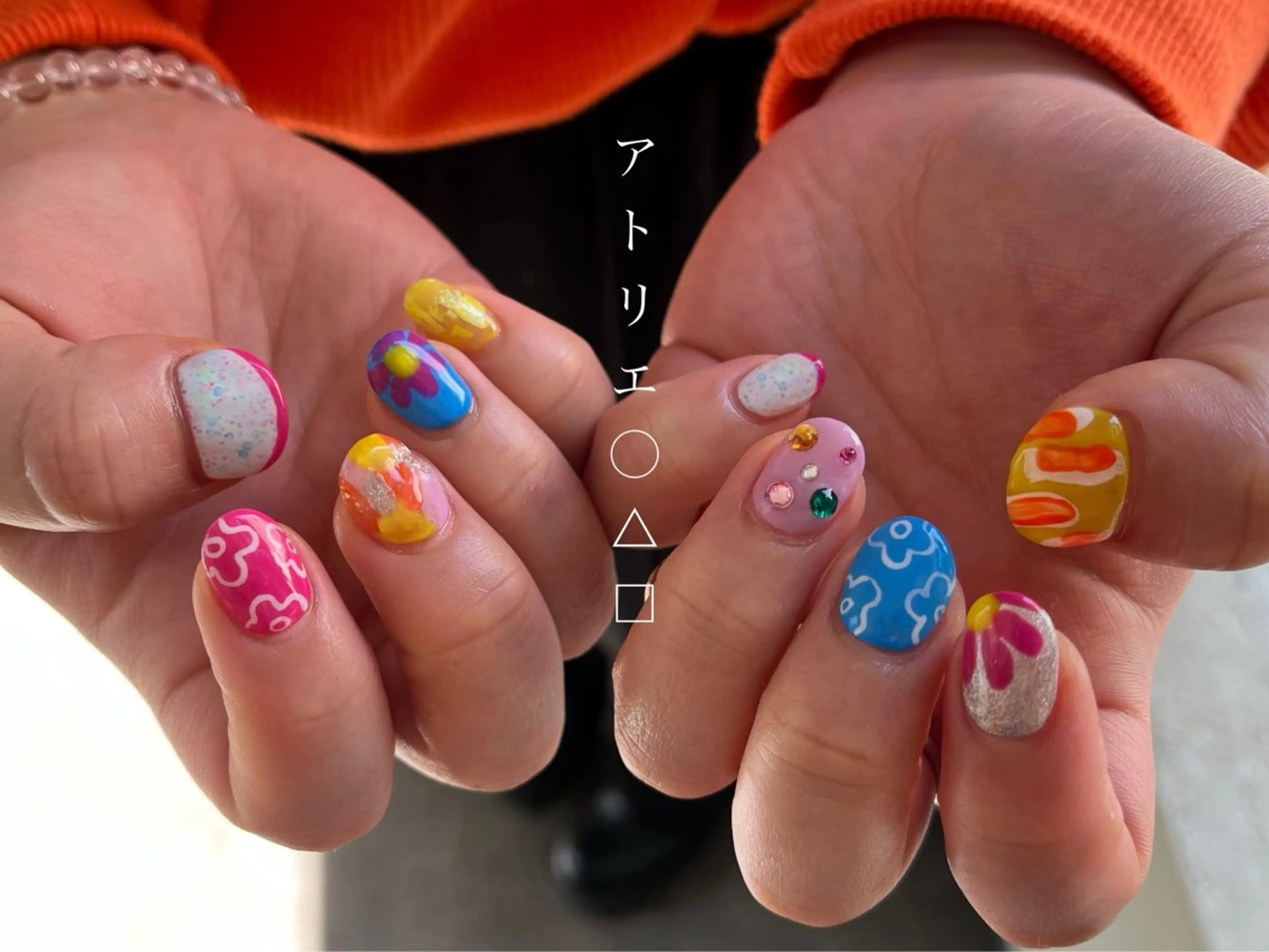 ネイル アートネイル ハンドネイル アトリエ ○△□のネイルデザイン