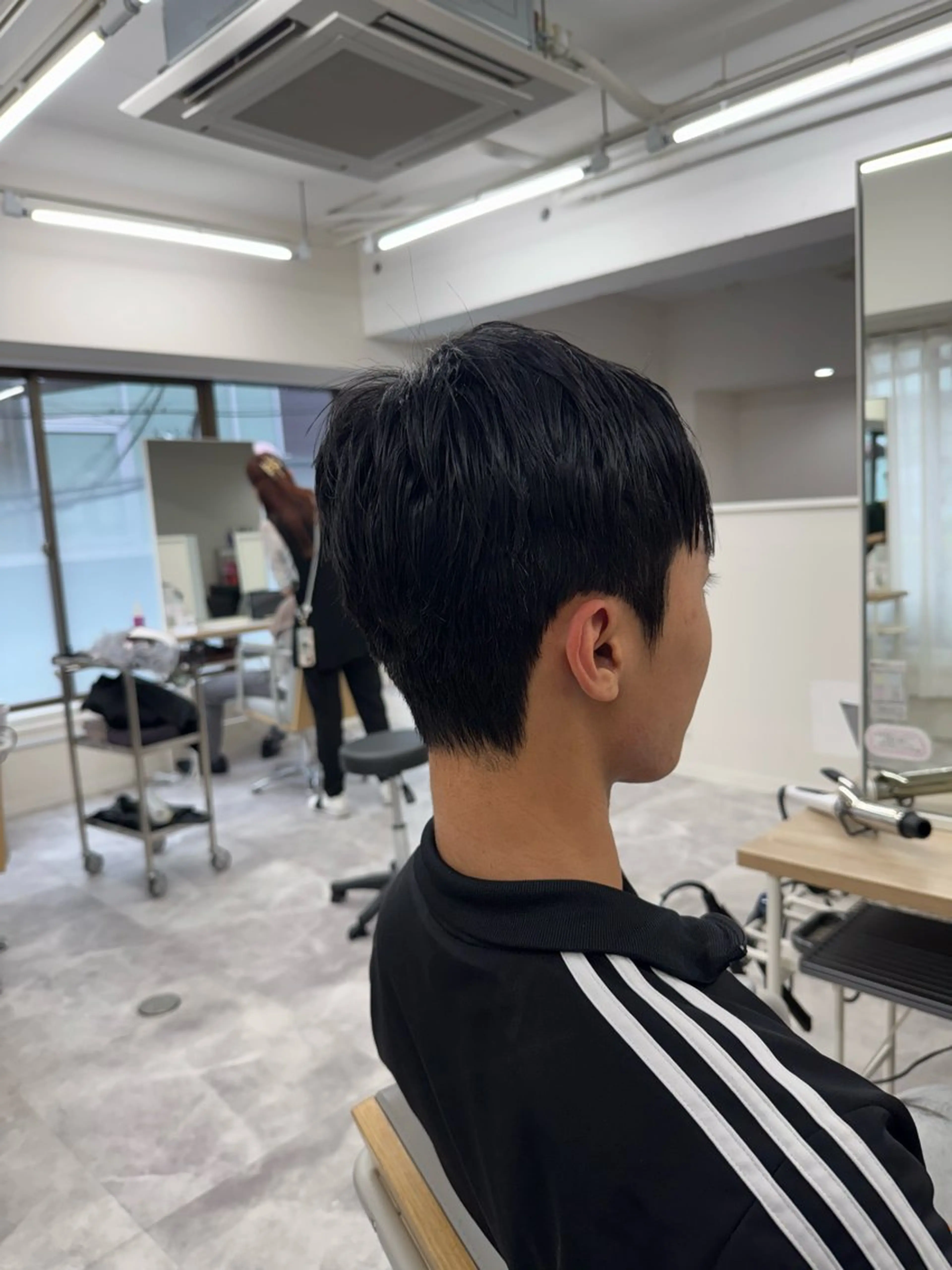 メンズ ダウンパーマ メンズ韓国風 メンズパーマ カット パーマ トリートメント PARK.なんば本店 ミルボンAujua認定サロン[パーク]所属・辻優太/韓国ウルフ 🐺/中華ヘアのヘアスタイル