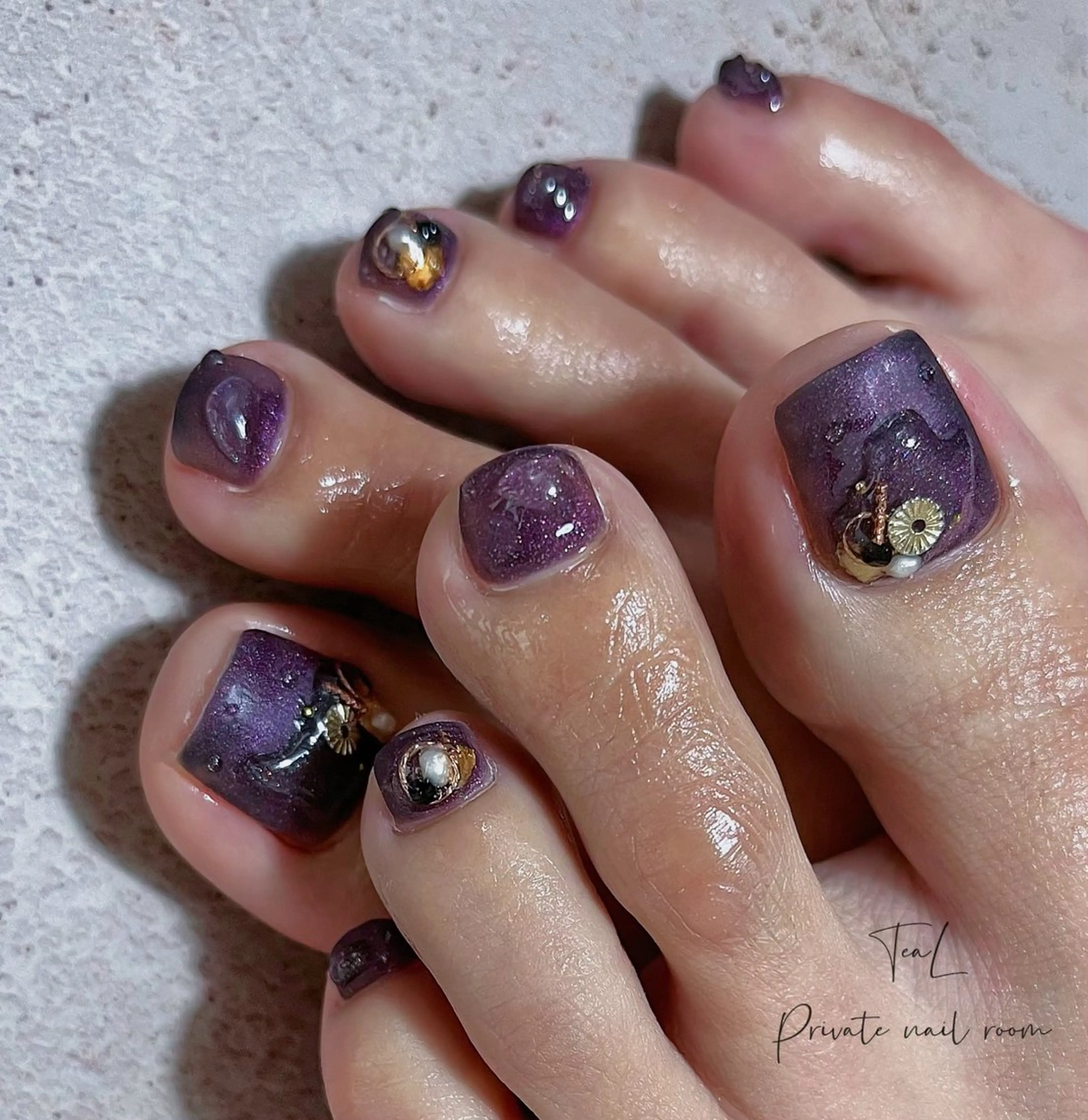 ネイル フットネイル TeaL nailのネイルデザイン