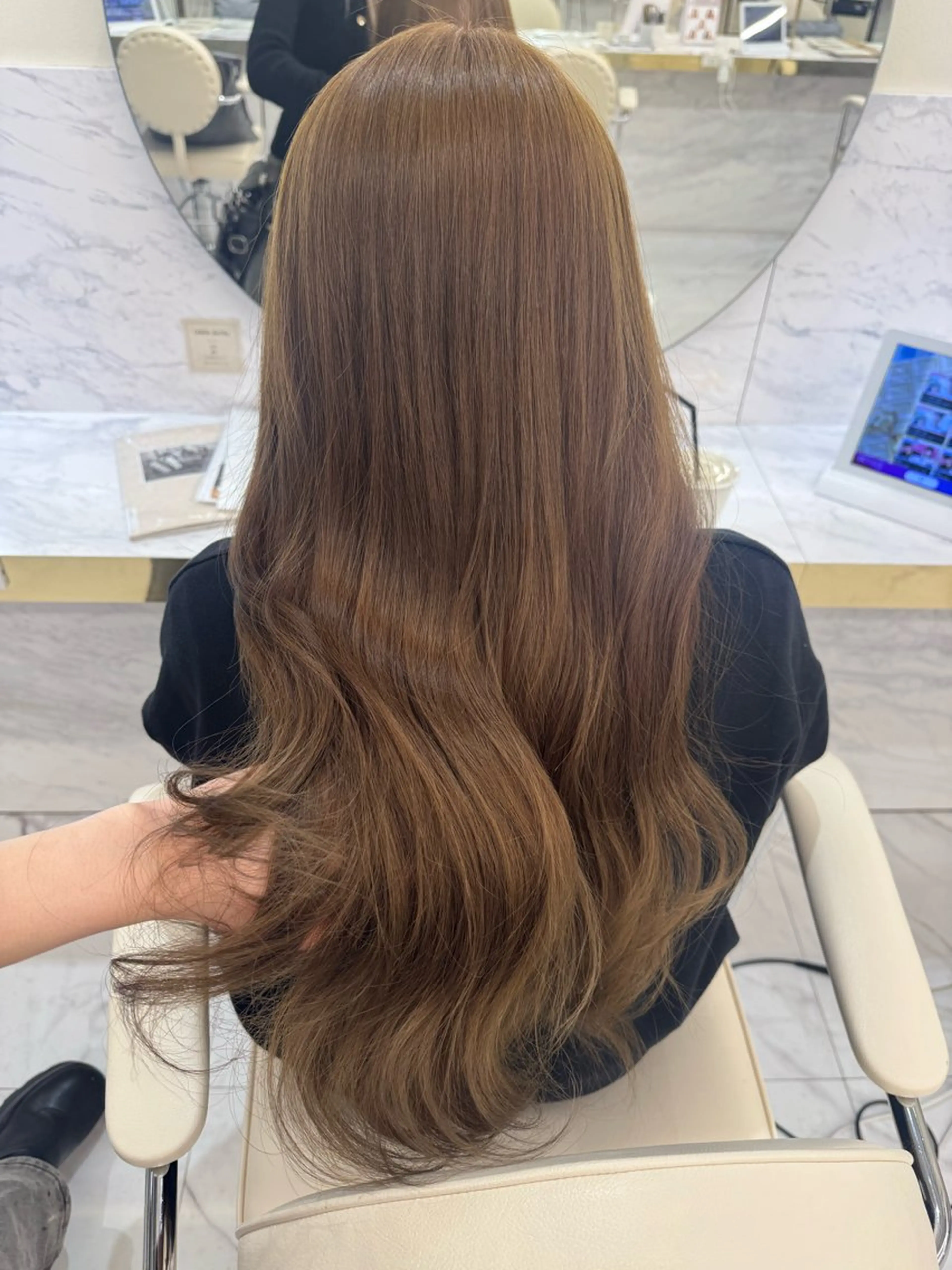 ロング カラー ブリーチ ブラウンカラー ダブルカラー ブリーチなしカラー ヘアカラー 髪質改善🫧 カラー特化/Hinaのヘアスタイル