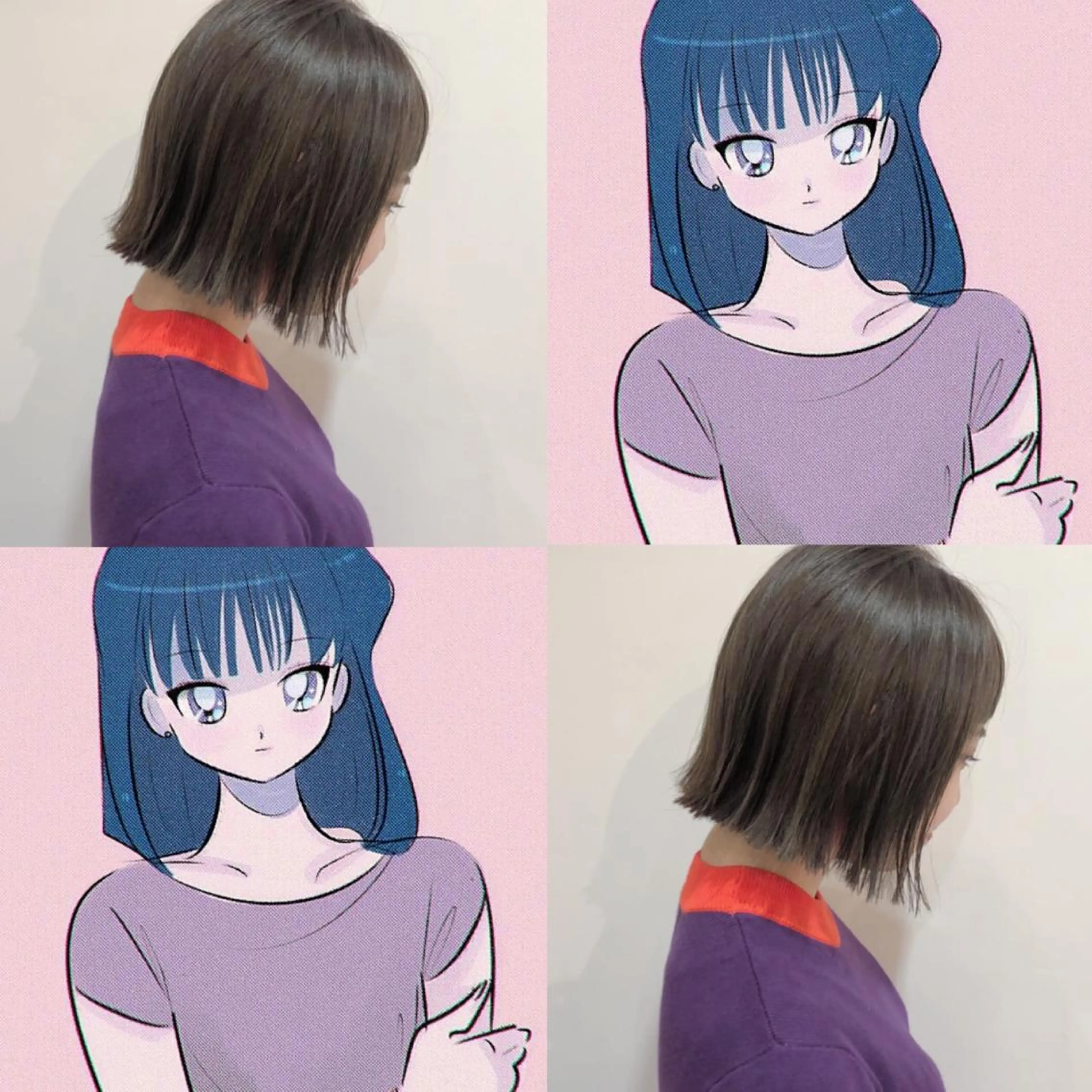 セミロング レイヤーカット指名 No.1💖マユカのヘアスタイル