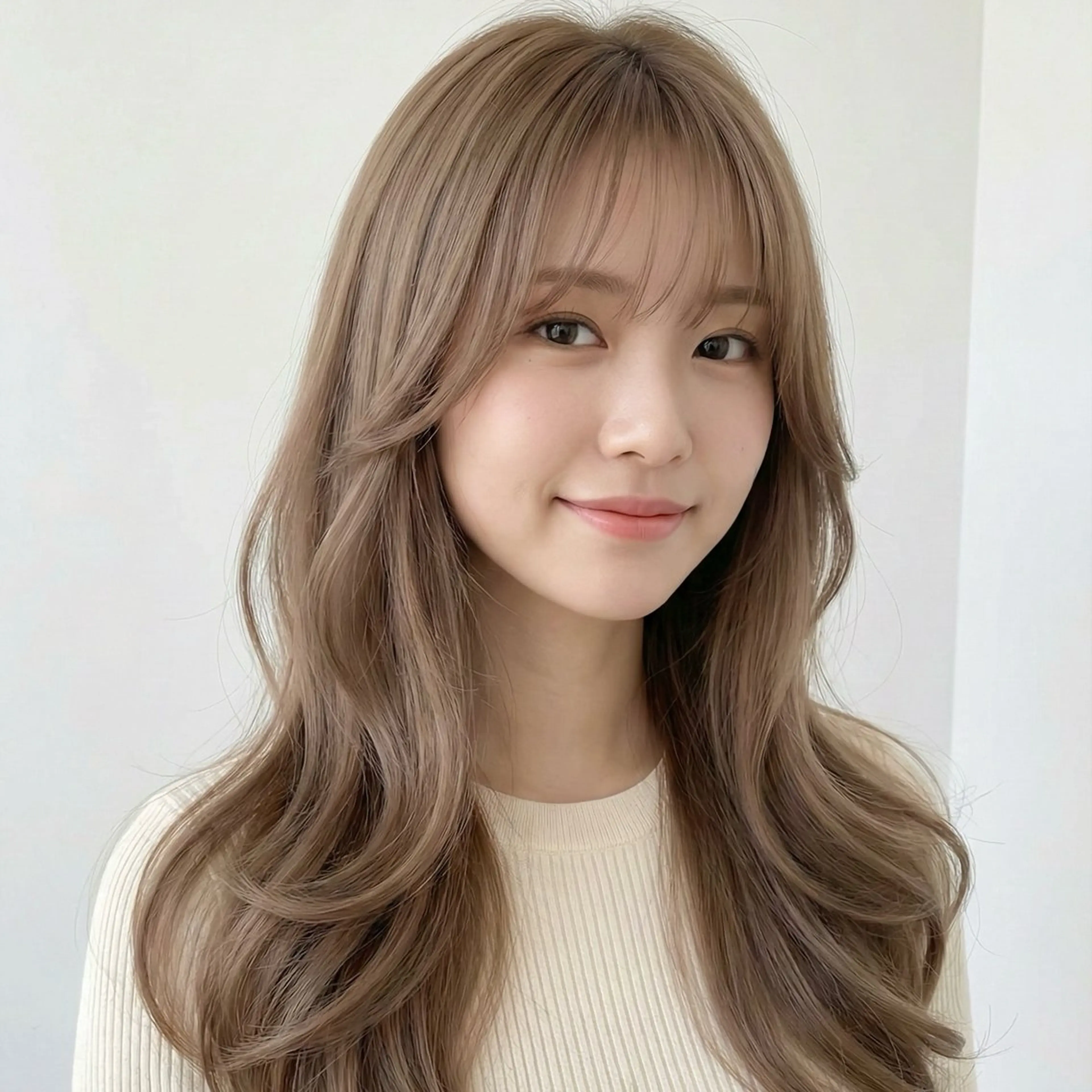 セミロング カット ヘアカラー トリートメント 縮毛矯正特化 コグスリのヘアスタイル