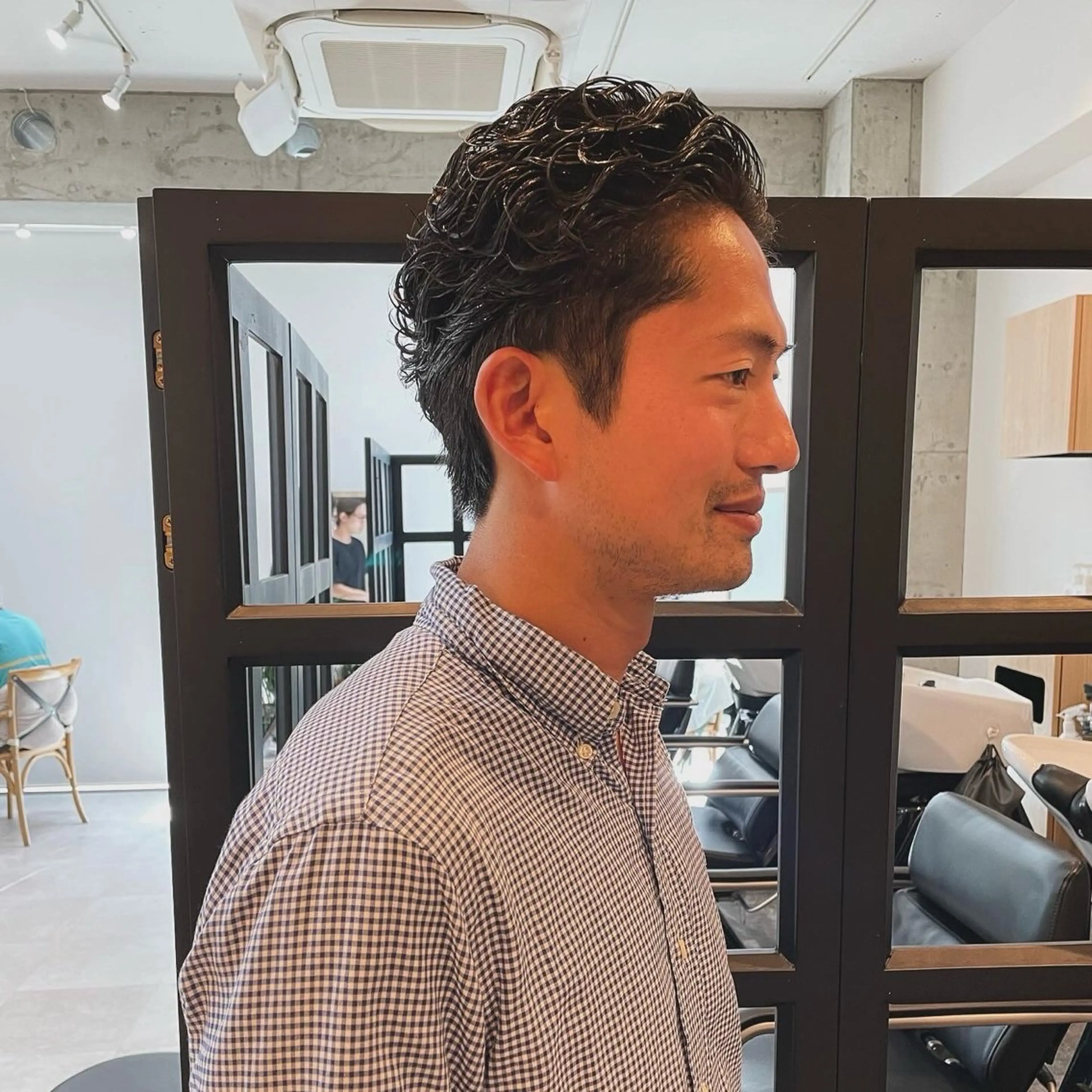ショート パーマ メンズ ビジネス メンズパーマ メンズショート ショートヘア カット パーマ 堀江将太朗/恵比寿/ メンズカットのヘアスタイル