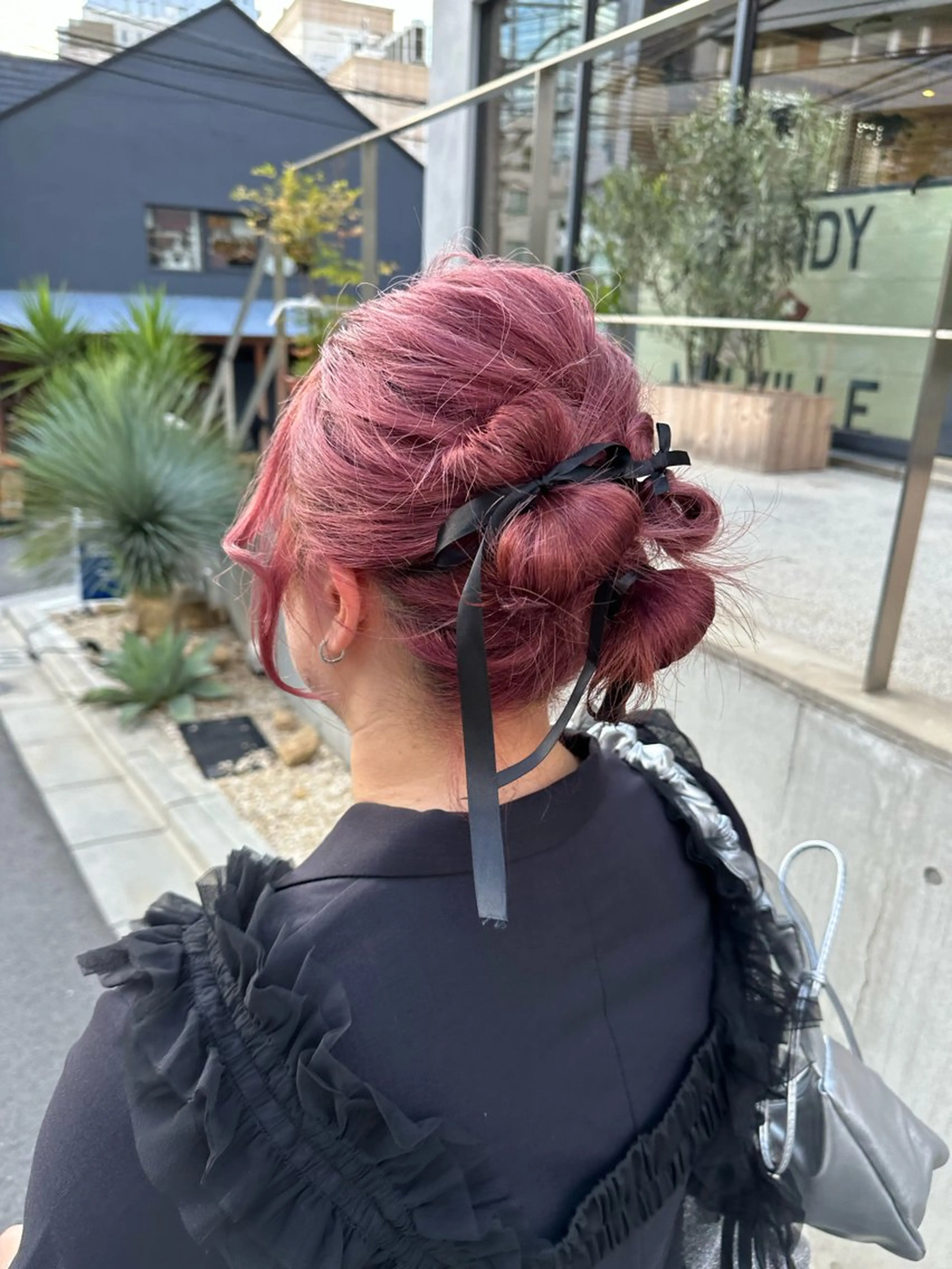 セミロング ヘアアレンジ 結婚式・ブライダル クリスマス ヘアセット 艶髪/ロングモデル 募集🫧terukaのヘアスタイル